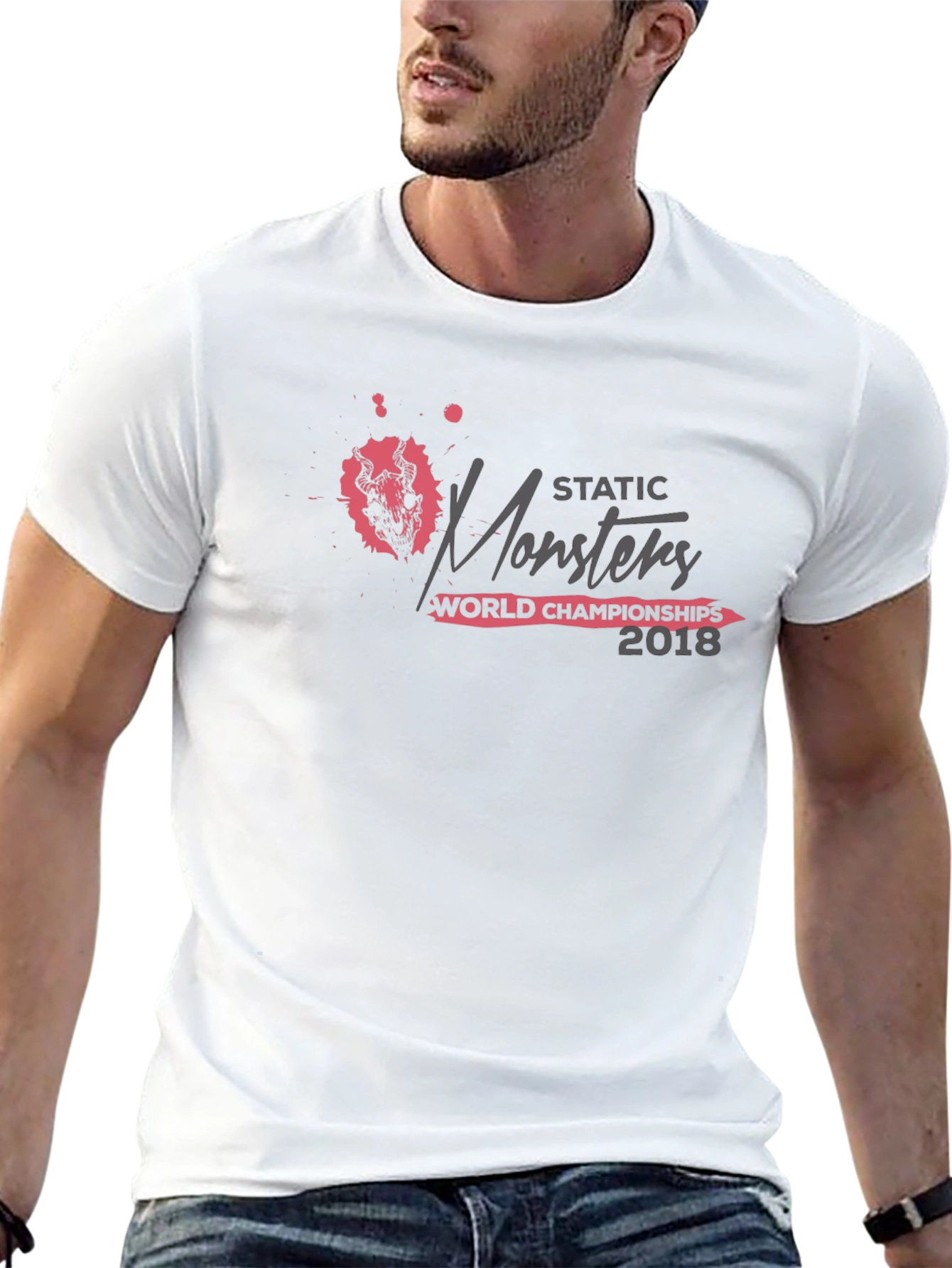 Static Monsters World Championships 2018 Black T-Shirt