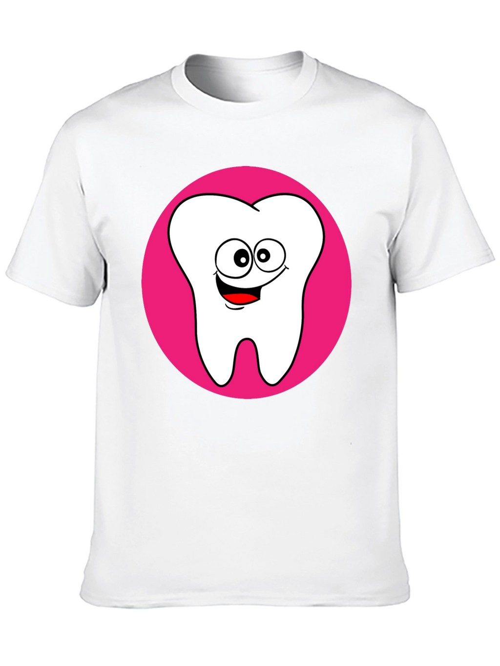 Funny Tooth Graphic Tee - Black Cotton T-Shirt