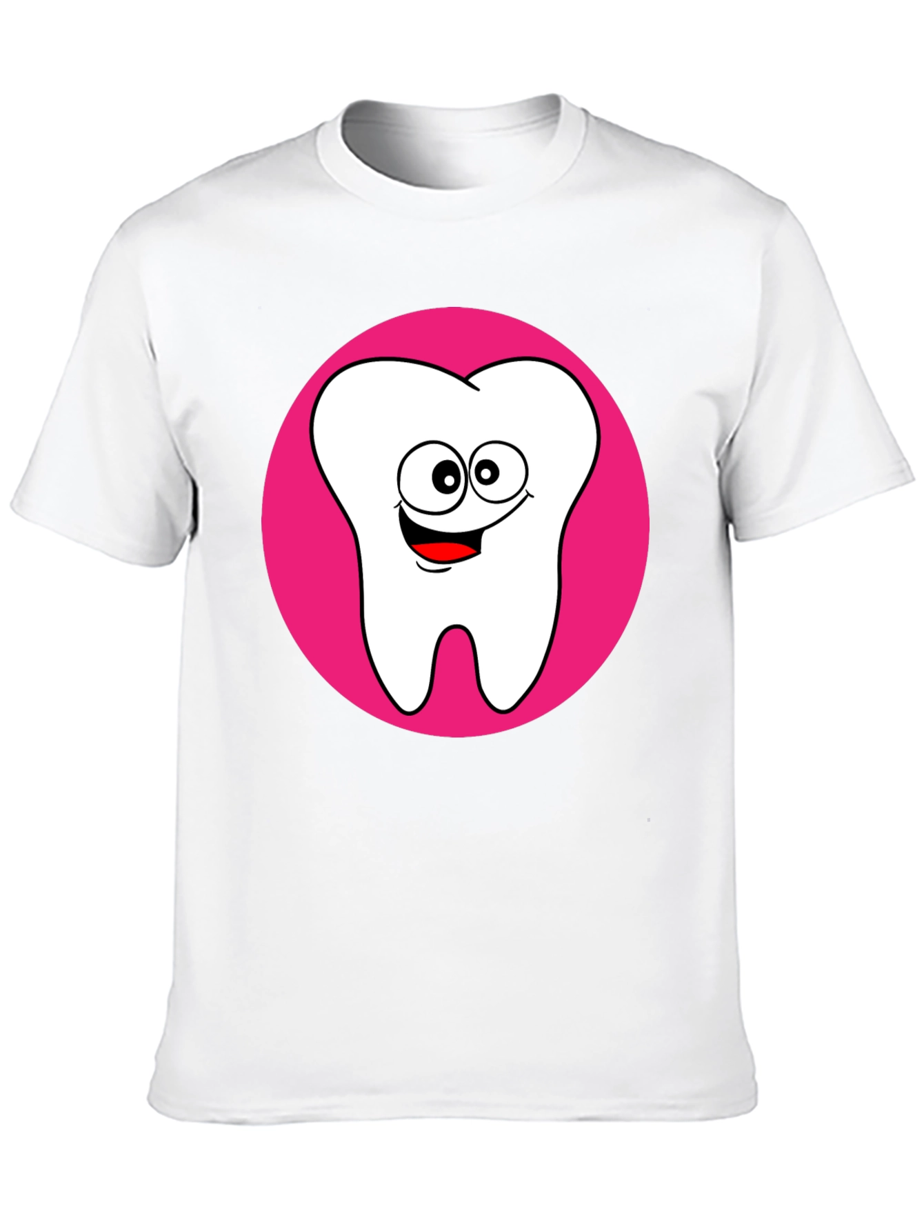 Funny Tooth Graphic Tee - Black Cotton T-Shirt