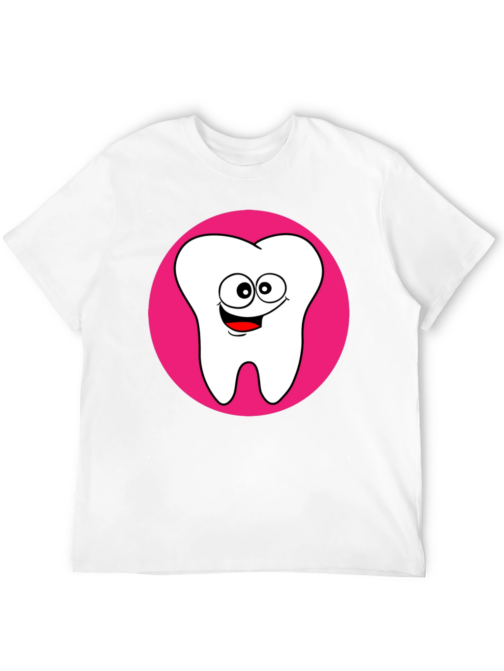 Funny Tooth Graphic Tee - Black Cotton T-Shirt