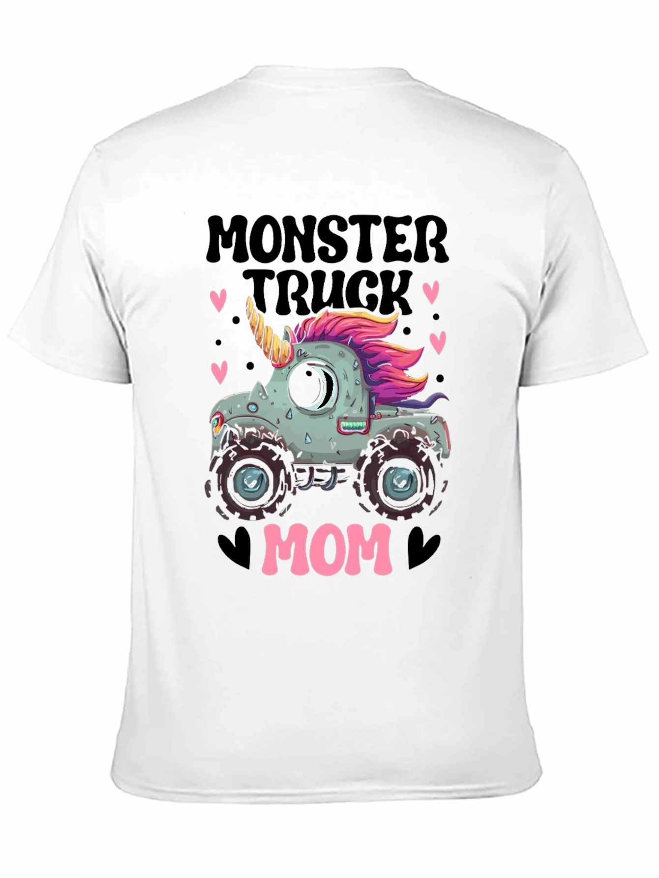 Monster Truck Mom T-Shirt - Unicorn Design