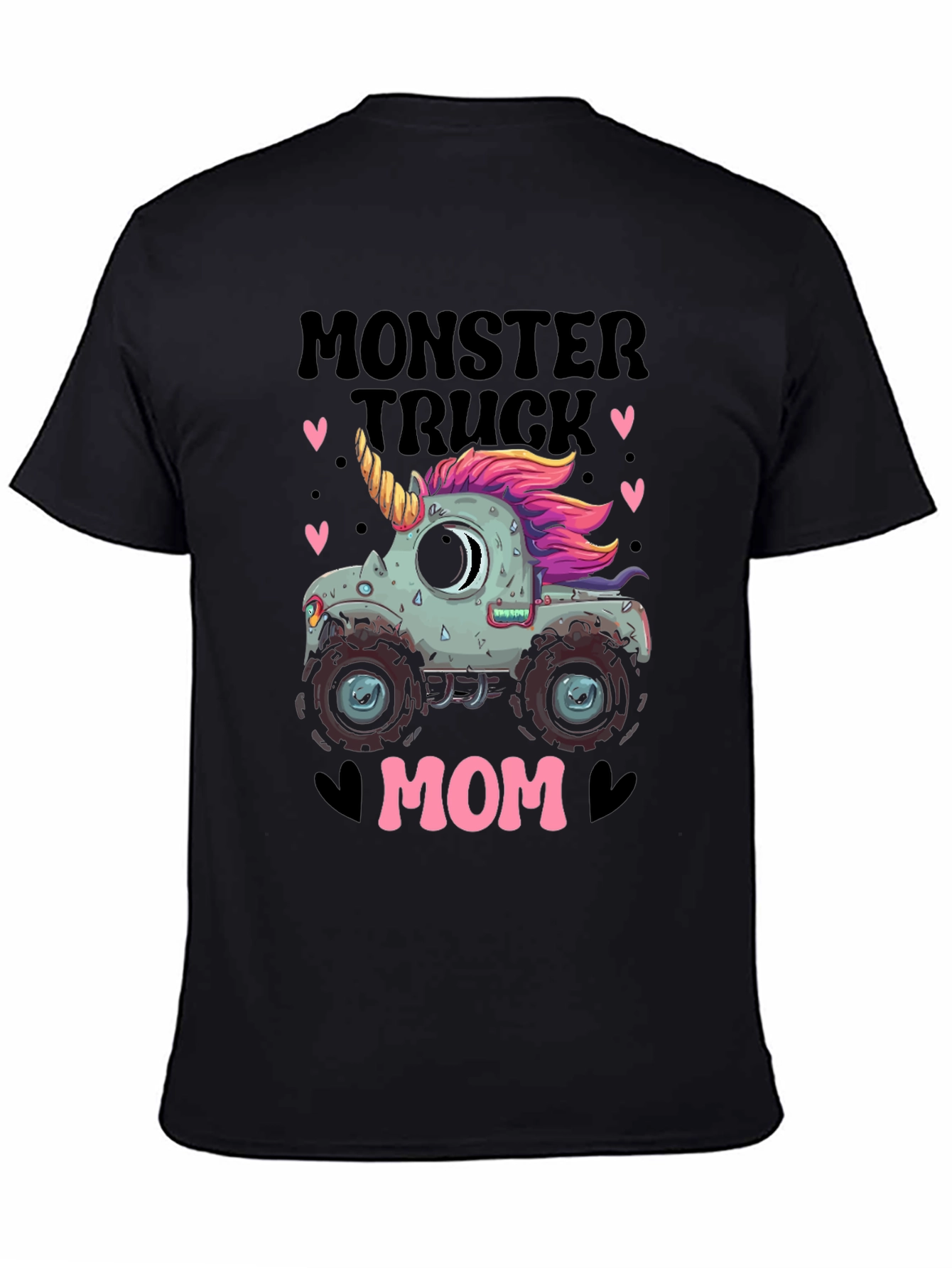 Monster Truck Mom T-Shirt - Unicorn Design