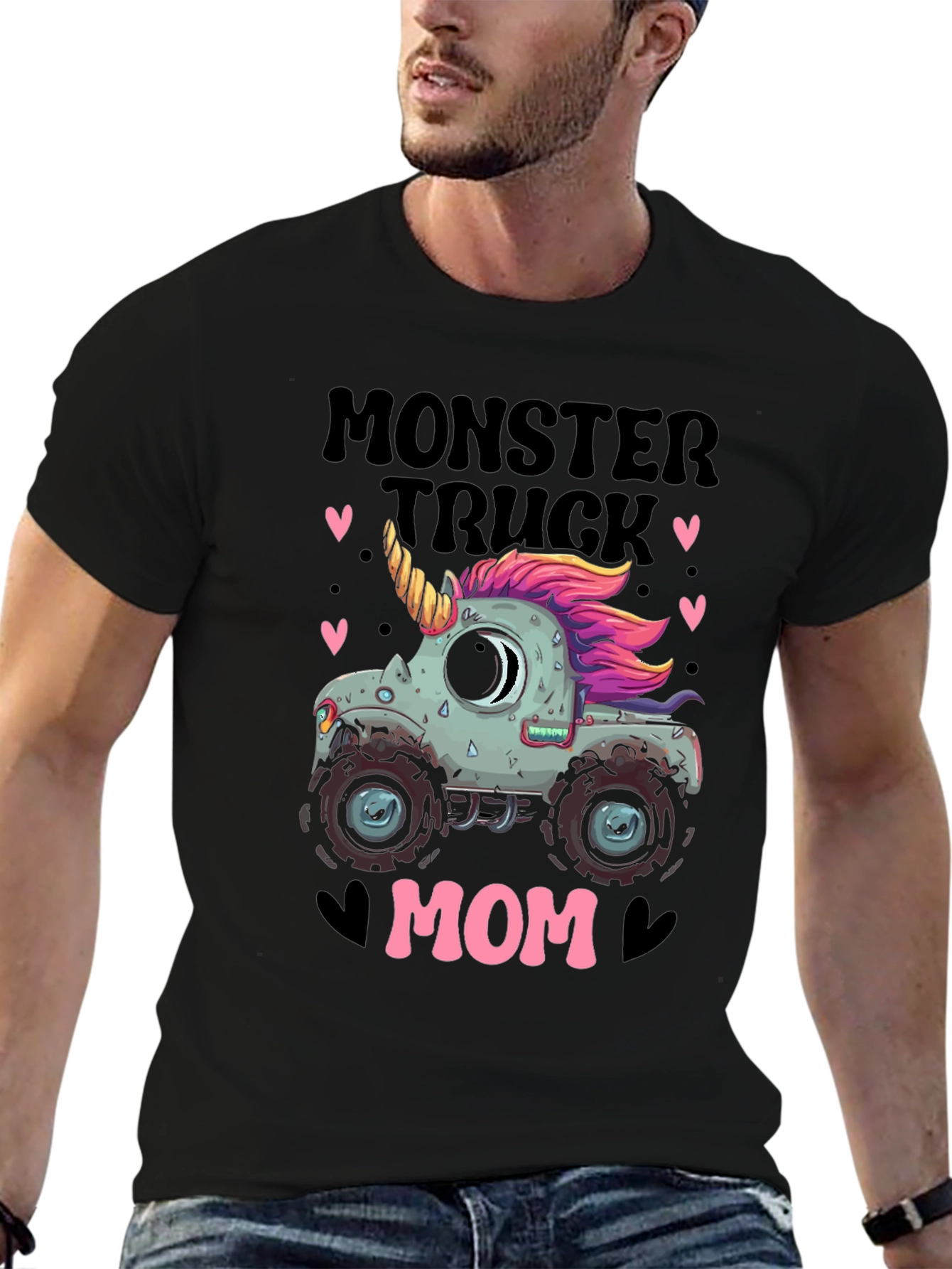 Monster Truck Mom T-Shirt - Unicorn Design