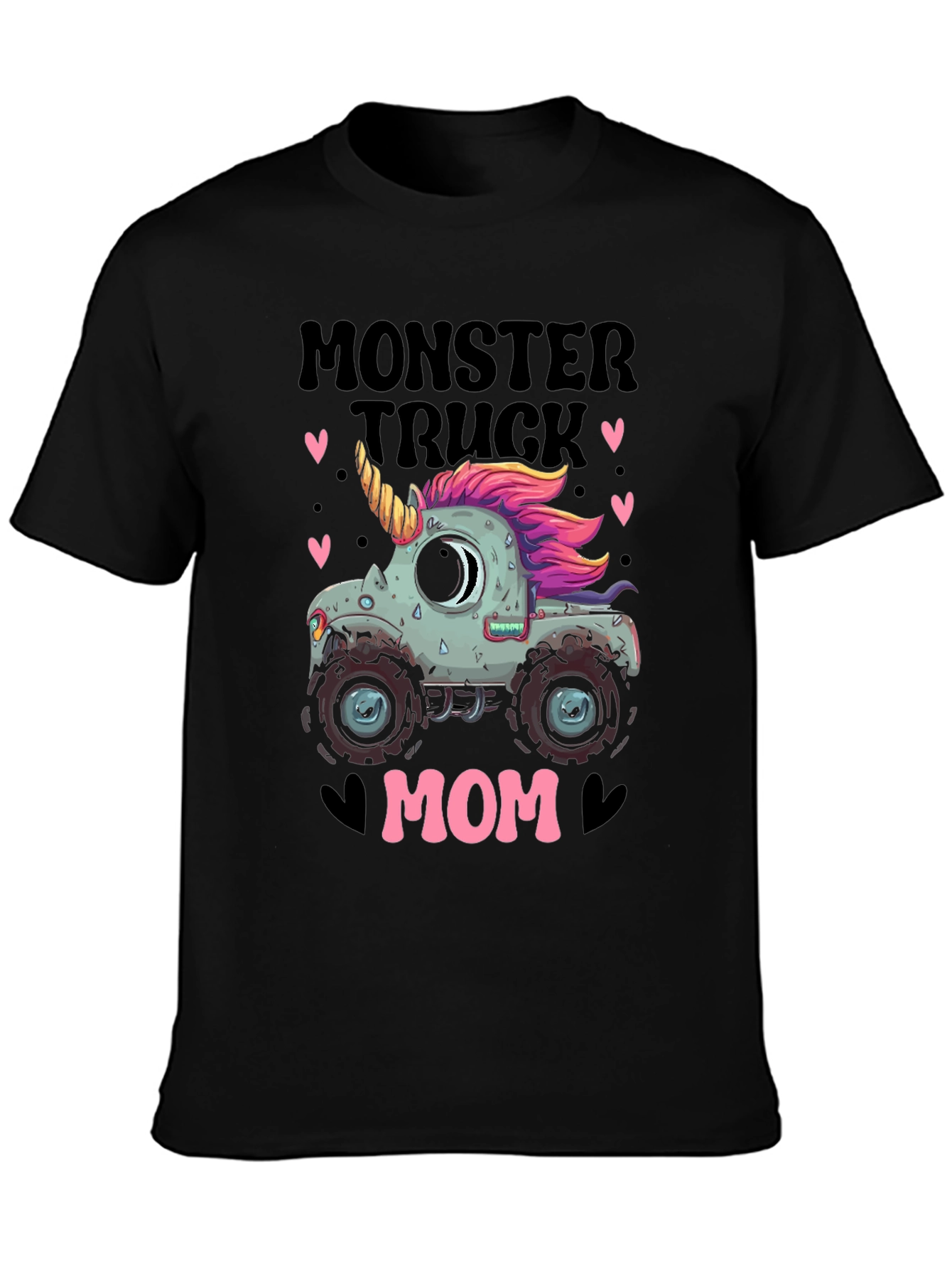 Monster Truck Mom T-Shirt - Unicorn Design