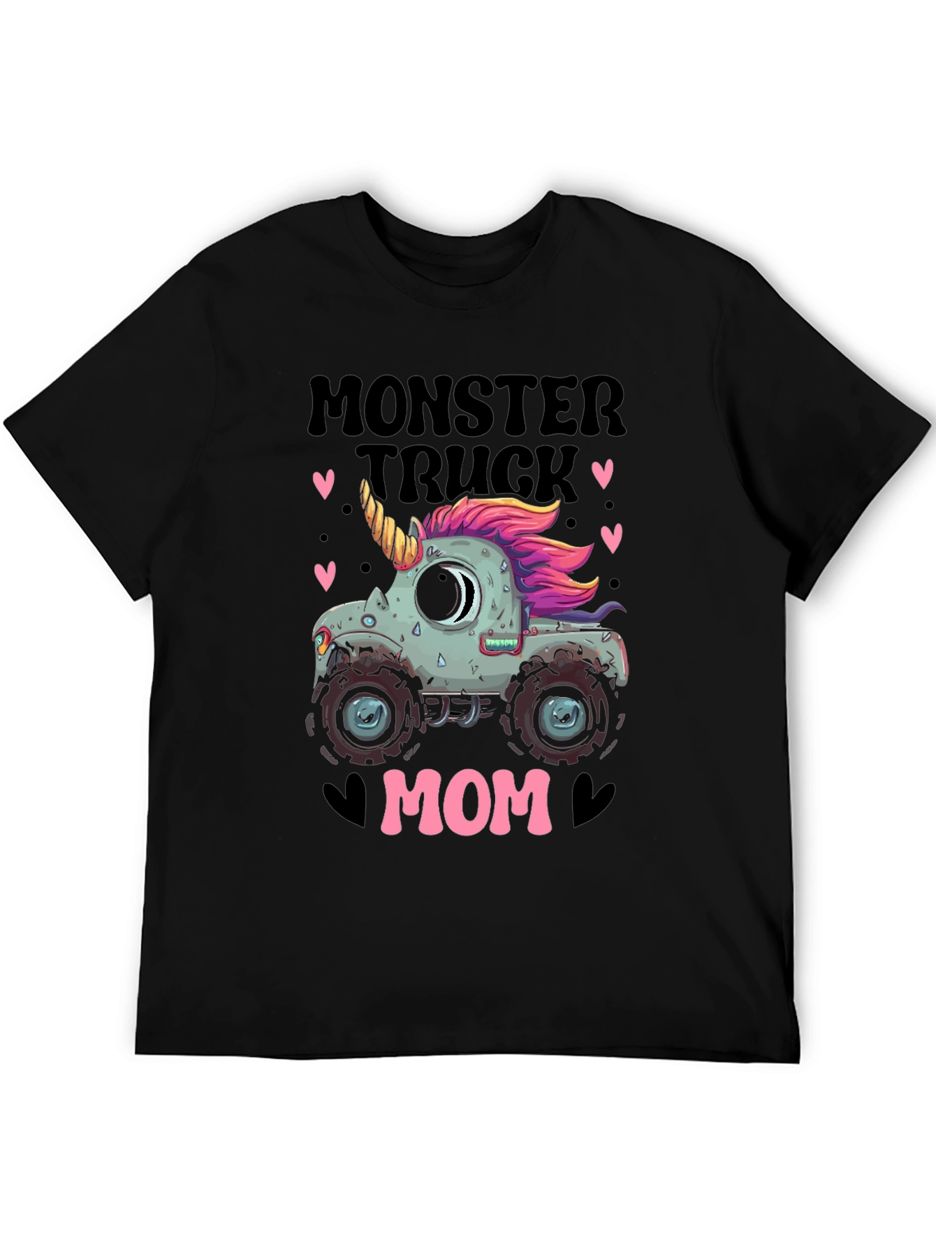 Monster Truck Mom T-Shirt - Unicorn Design