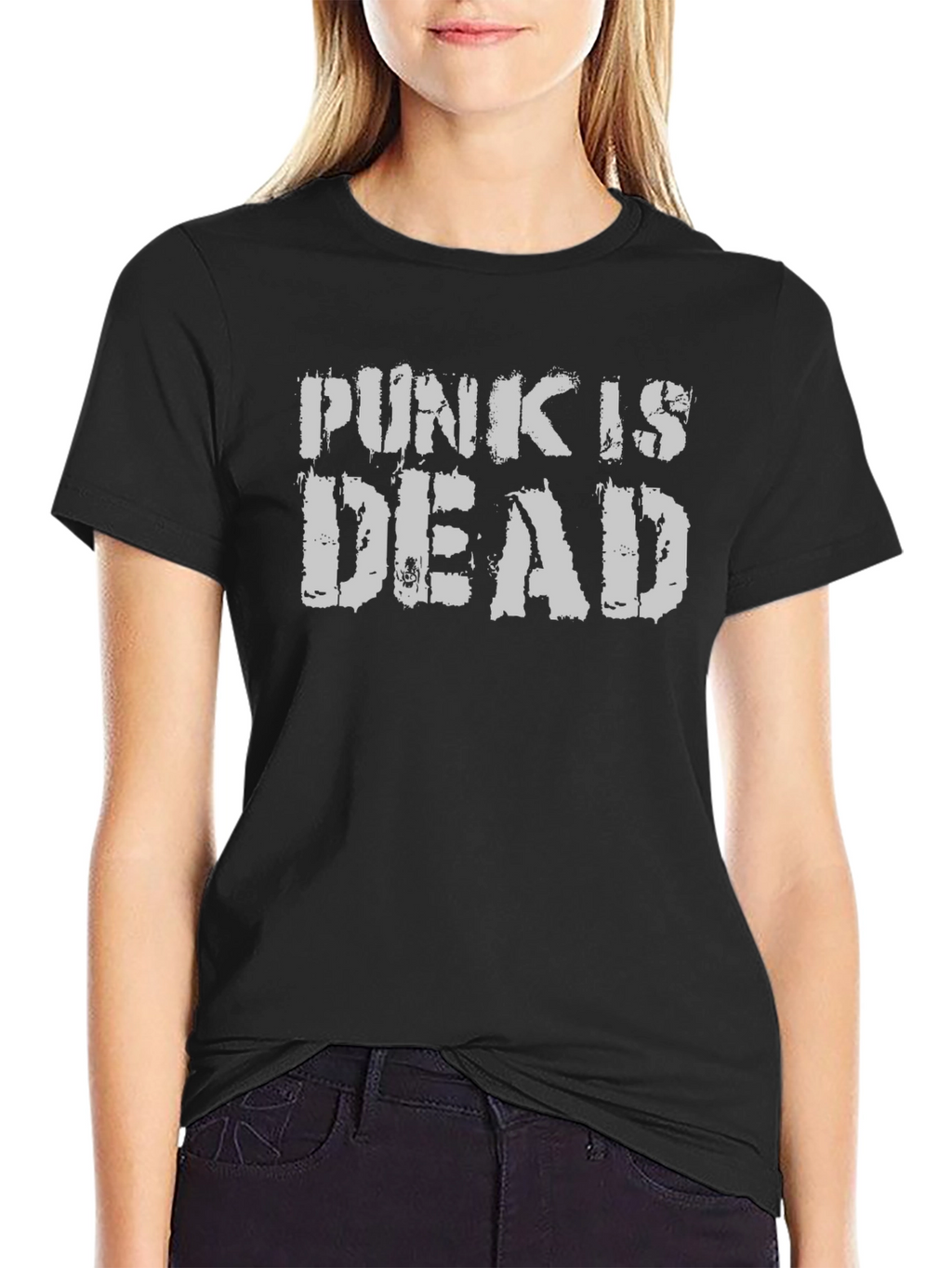 Punk is Dead Graphic T-Shirt - Black Cotton Tee