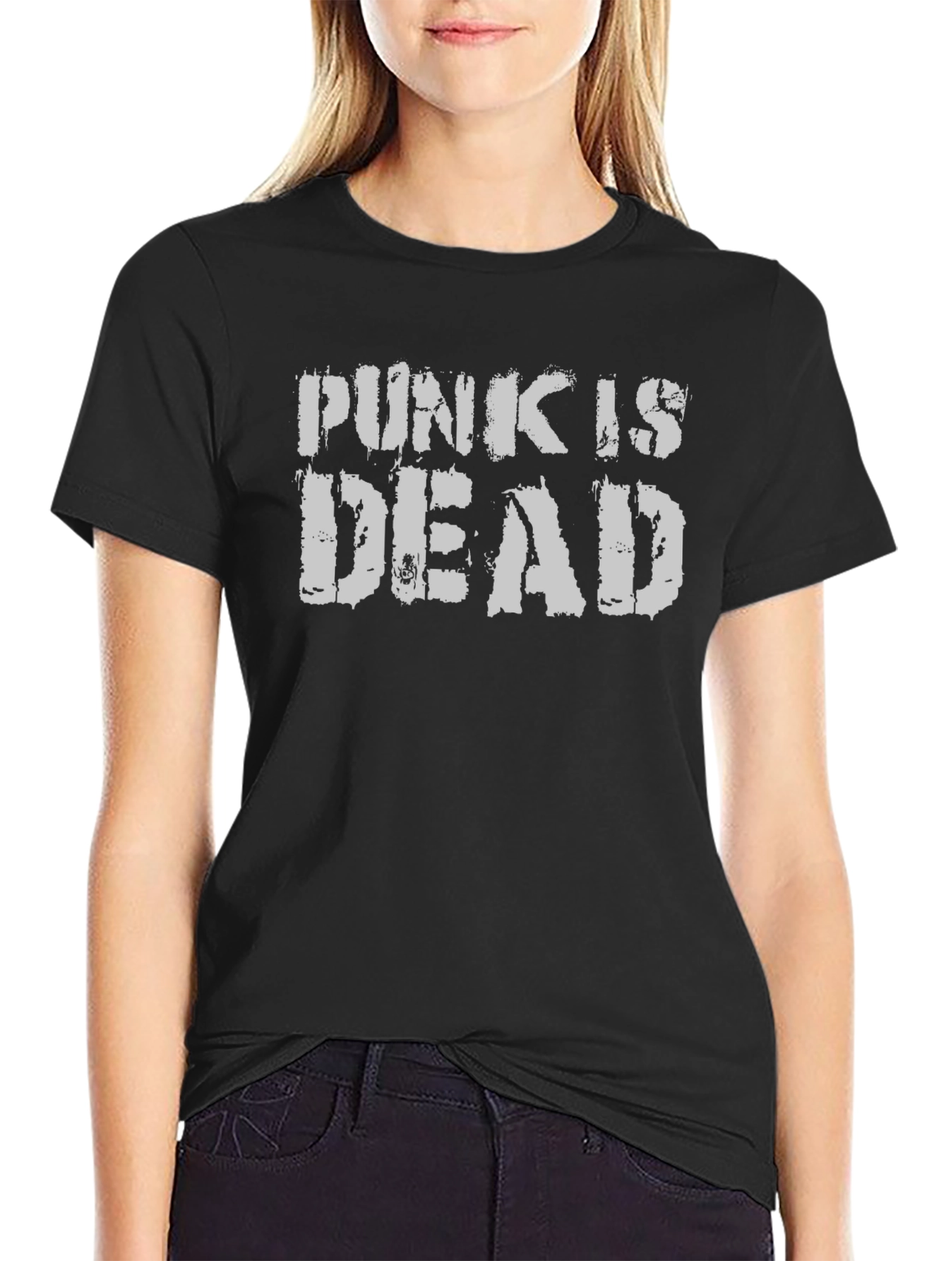 Punk is Dead Graphic T-Shirt - Black Cotton Tee