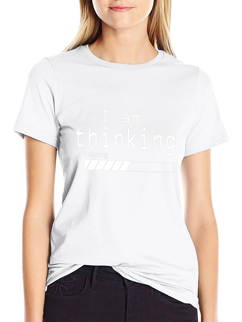 Thinking Loading Bar Graphic T-Shirt