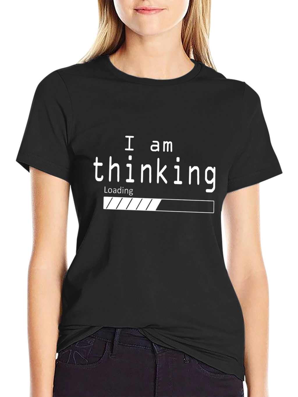 Thinking Loading Bar Graphic T-Shirt