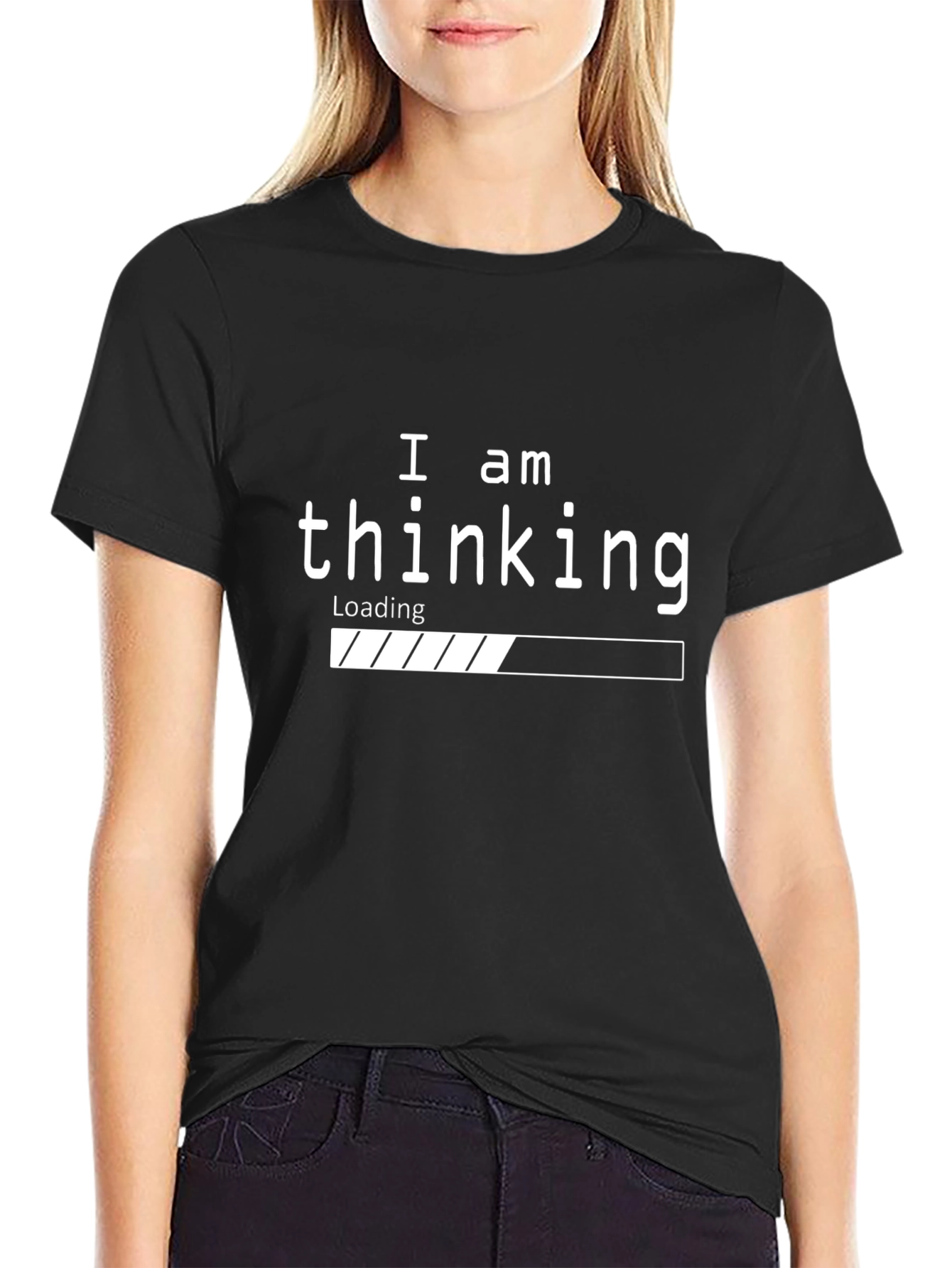 Thinking Loading Bar Graphic T-Shirt