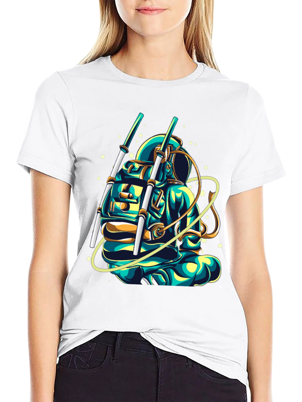 Astronaut Graphic T-Shirt - Cool Space Design
