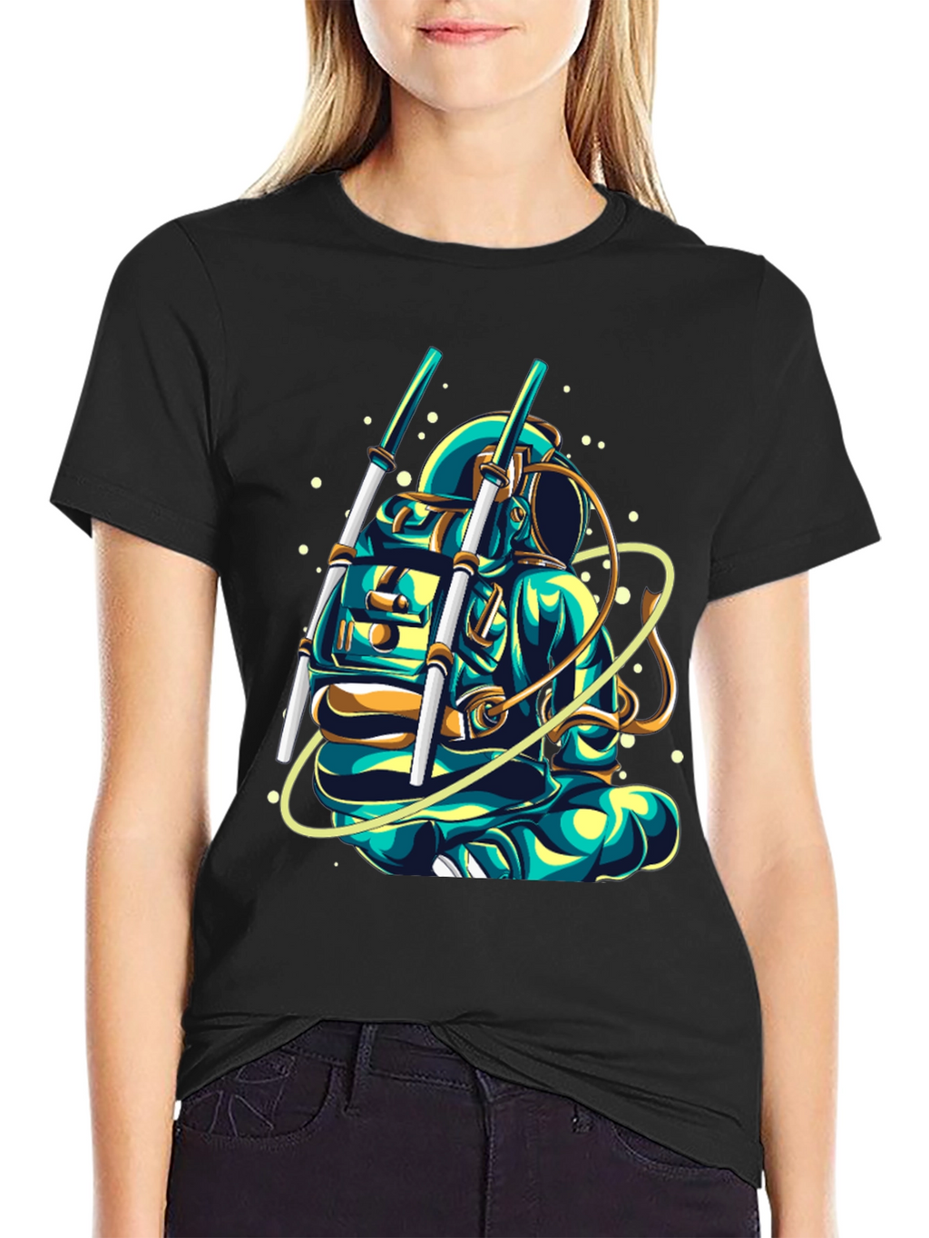 Astronaut Graphic T-Shirt - Cool Space Design