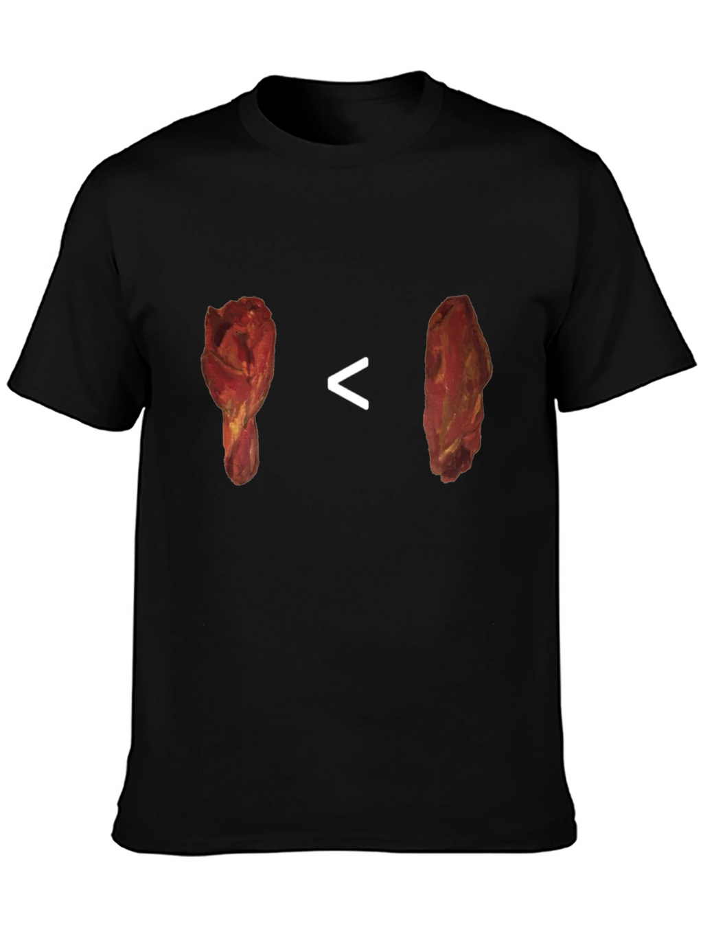 Chicken Leg vs Steak T-Shirt