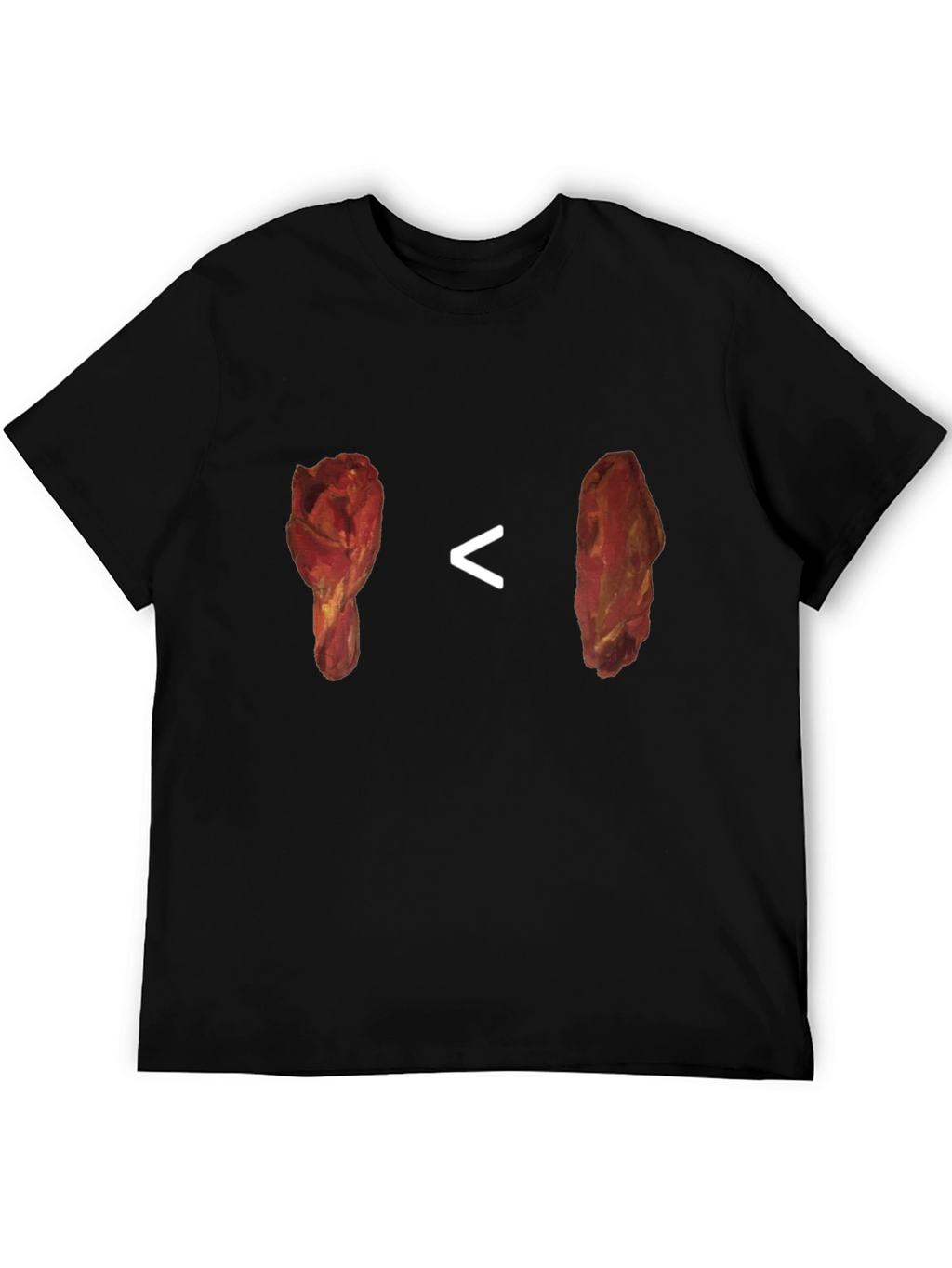 Chicken Leg vs Steak T-Shirt