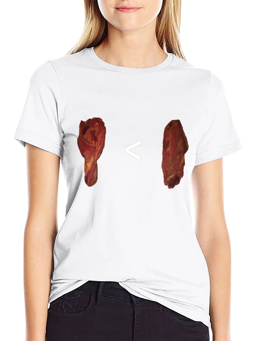 Chicken Leg vs Steak T-Shirt