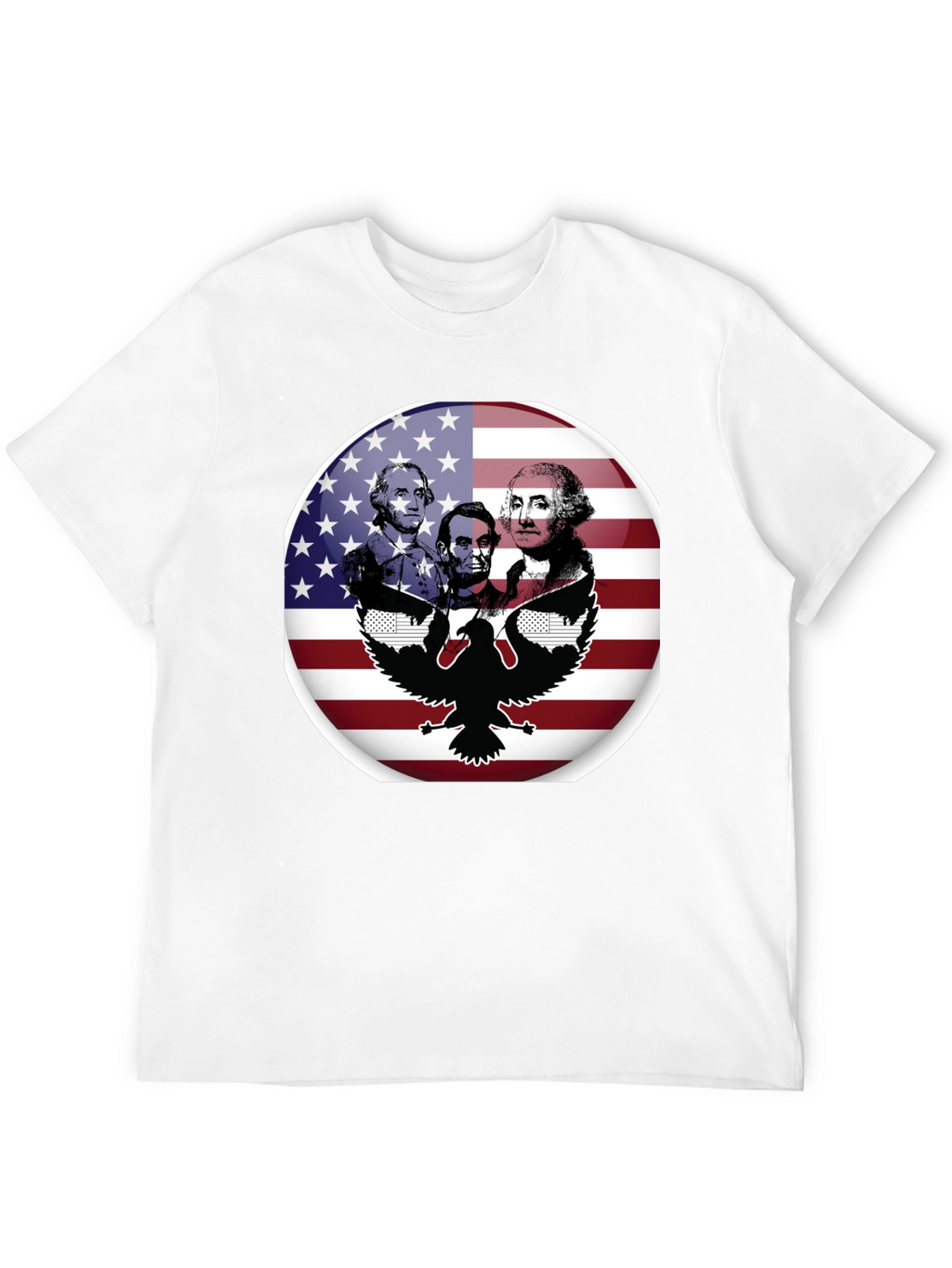 Patriotic Presidents & Eagle Graphic T-Shirt