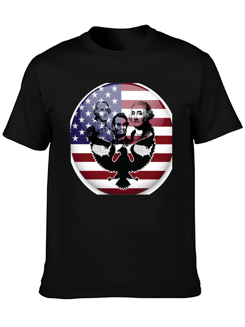 Patriotic Presidents & Eagle Graphic T-Shirt