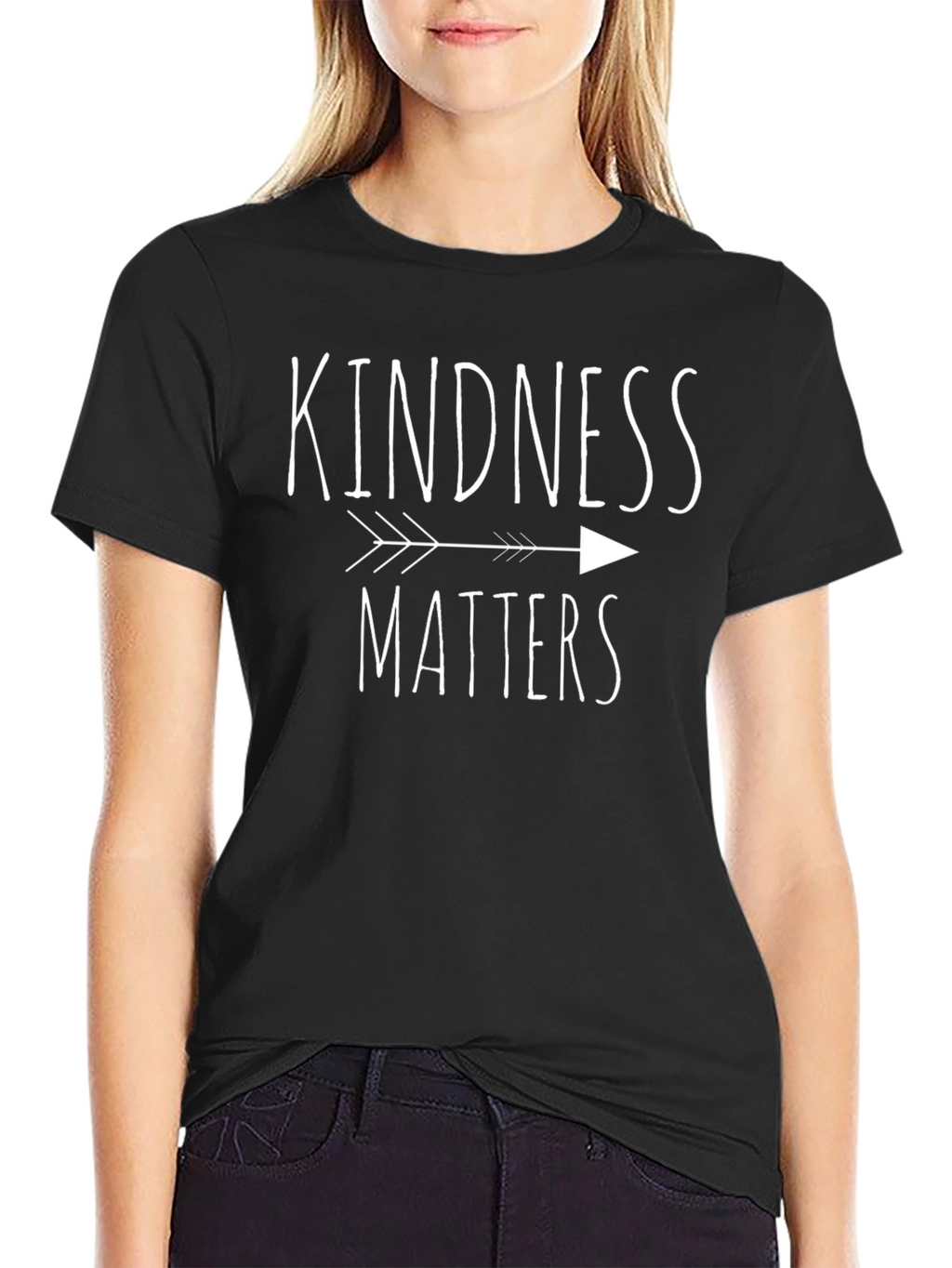 Kindness Matters Graphic T-Shirt - Trendy Arrow Design