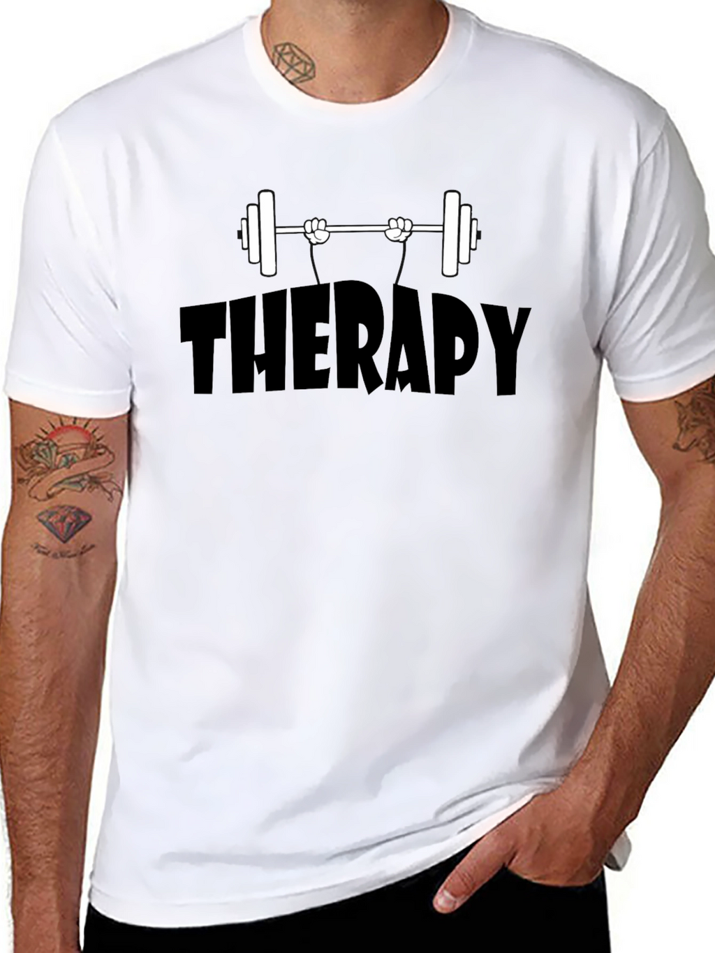 Therapy Weight Lifting T-Shirt - Black