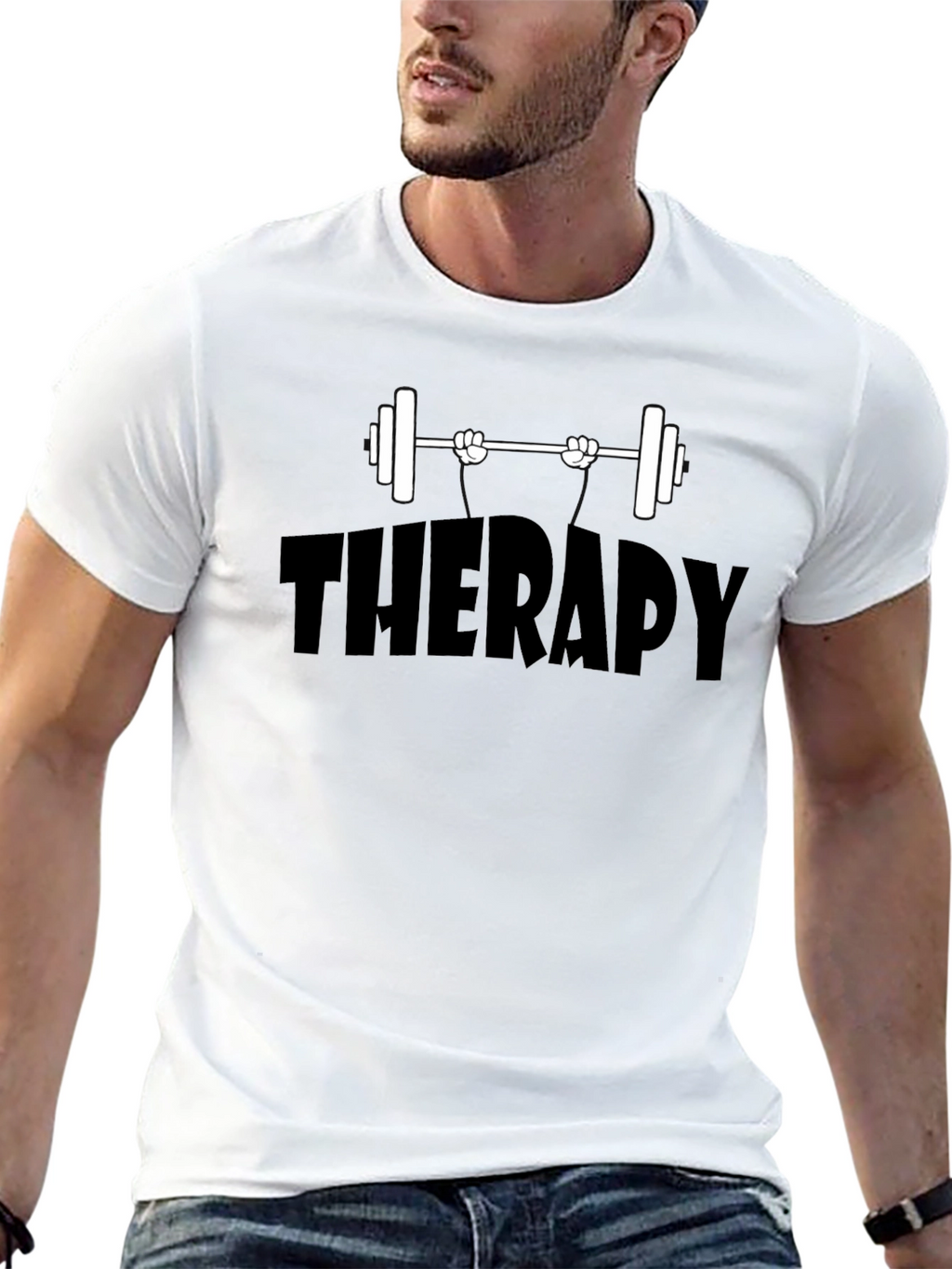 Therapy Weight Lifting T-Shirt - Black