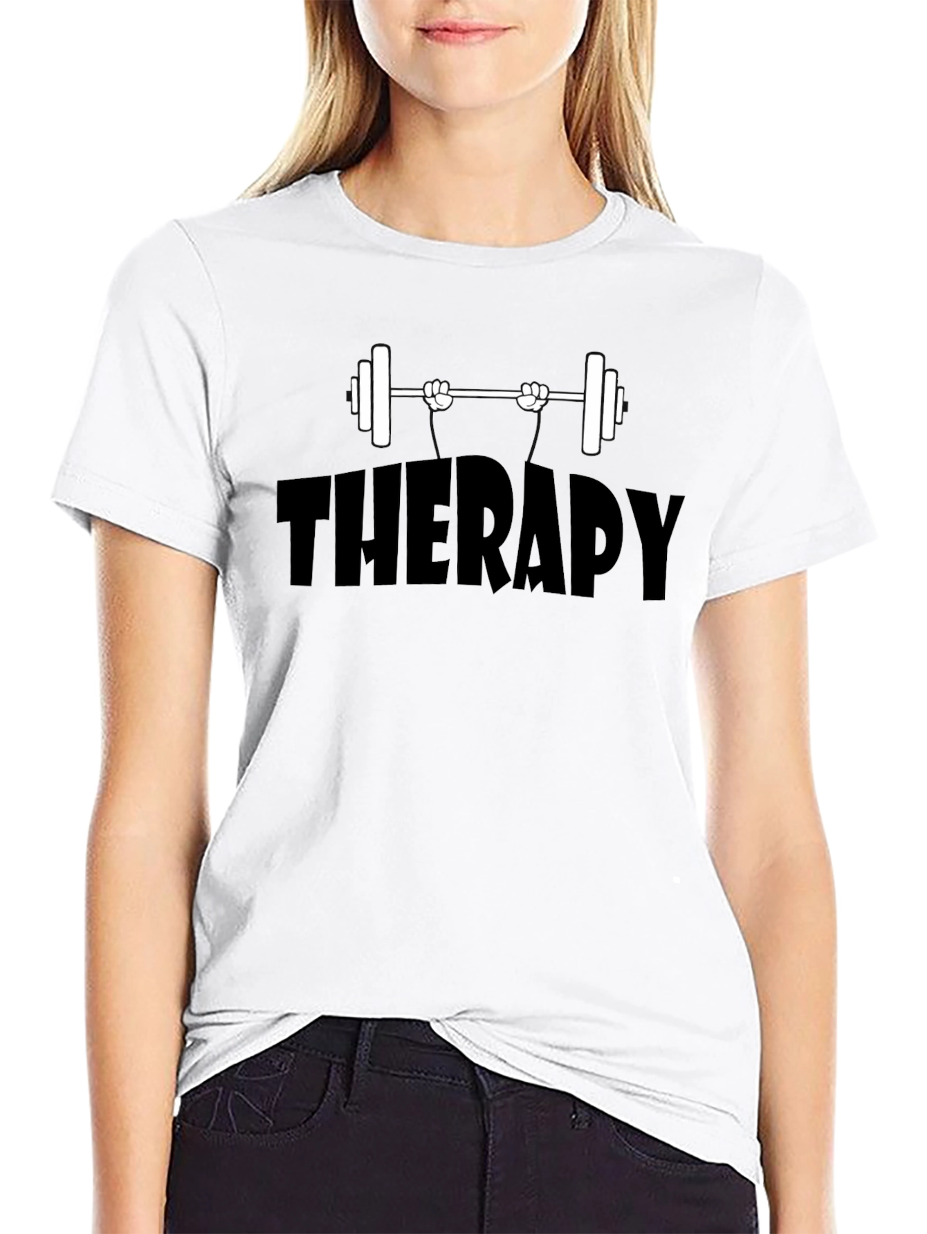 Therapy Weight Lifting T-Shirt - Black