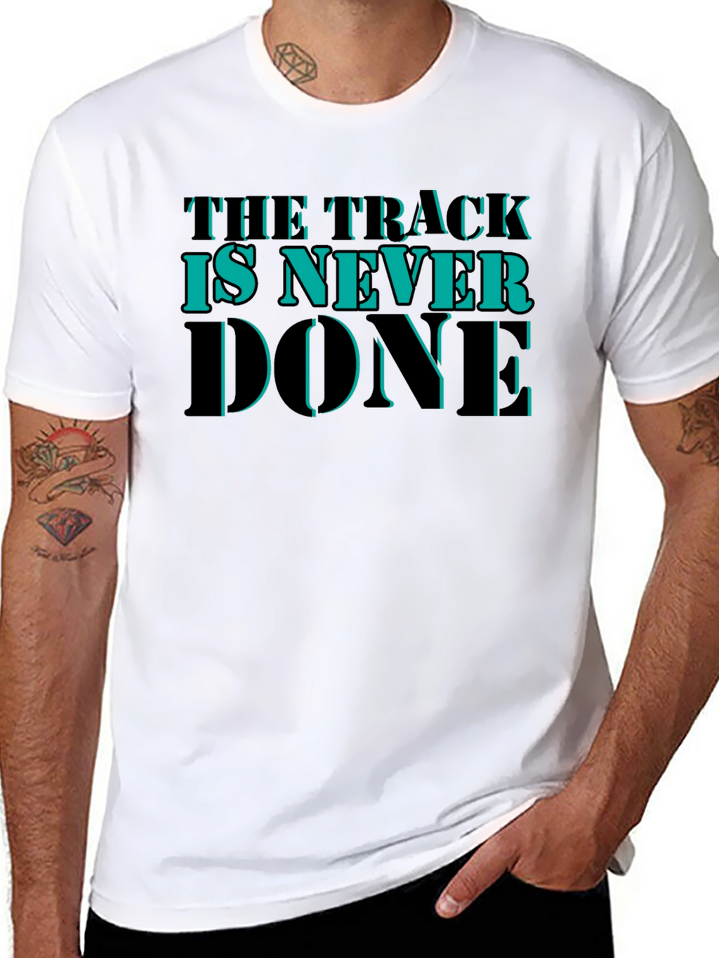The Track is Never Done Graphic T-Shirt