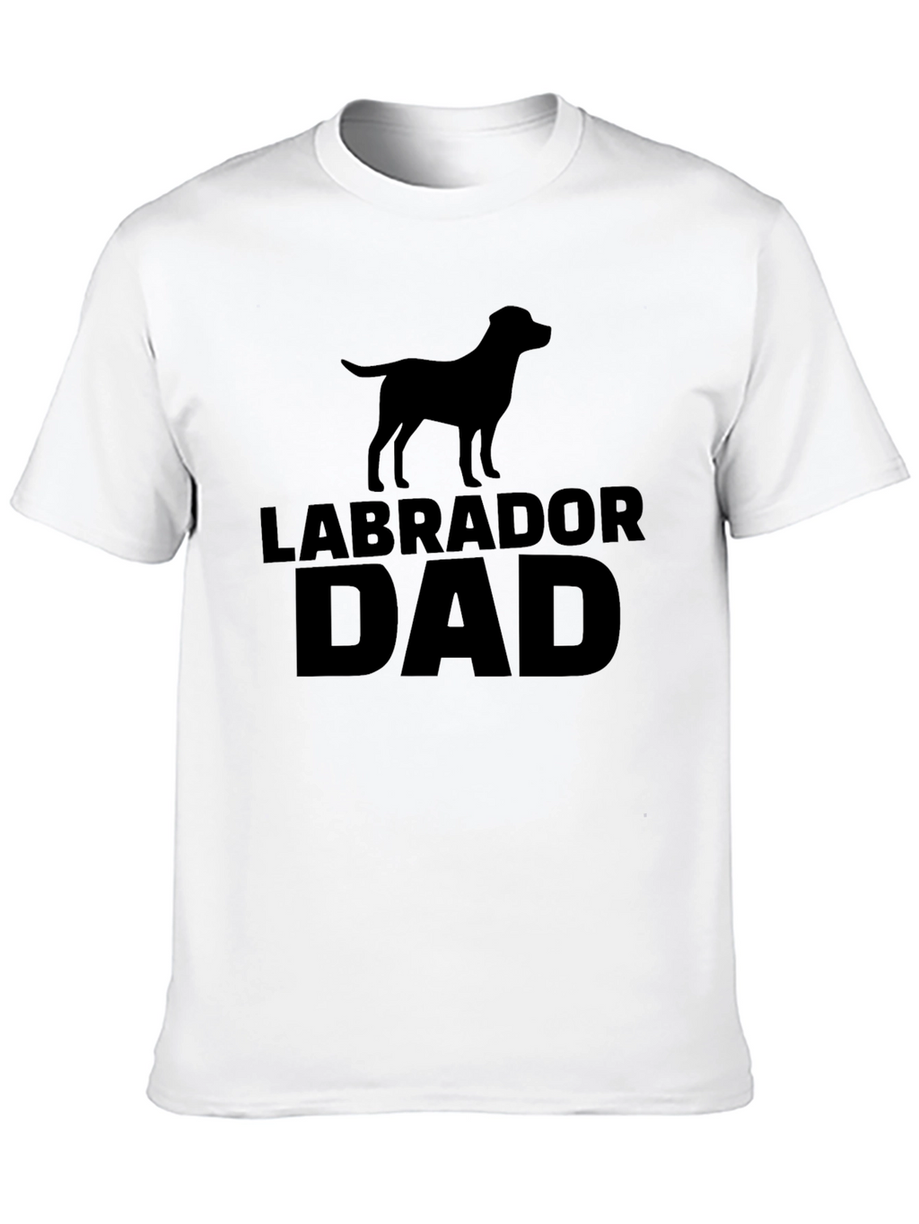 Labrador Dad Black T-Shirt