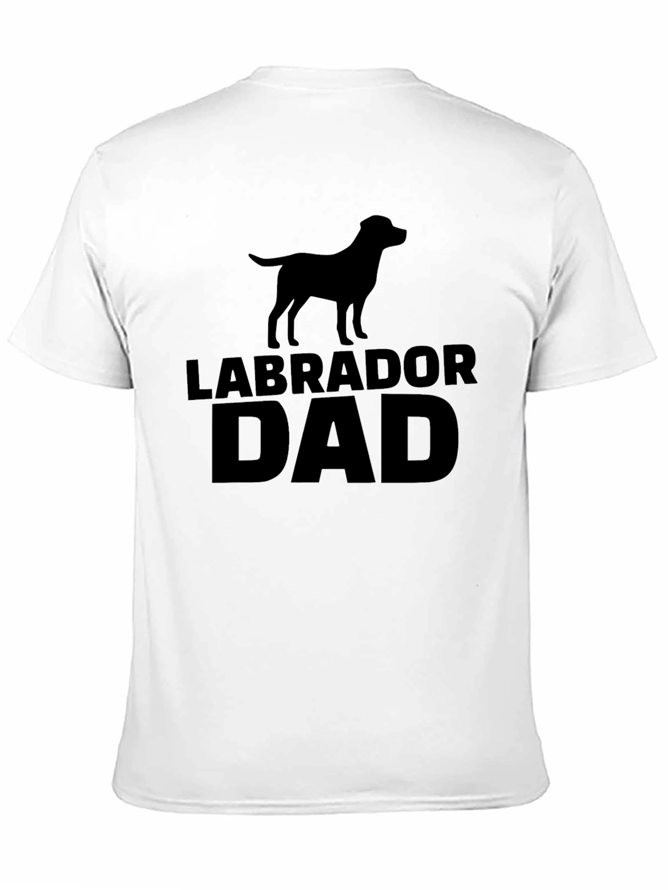 Labrador Dad Black T-Shirt