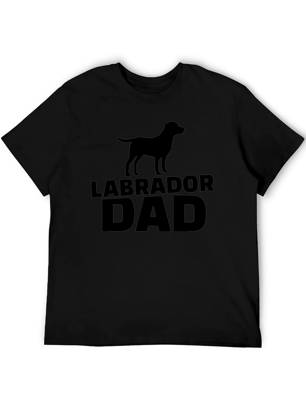 Labrador Dad Black T-Shirt