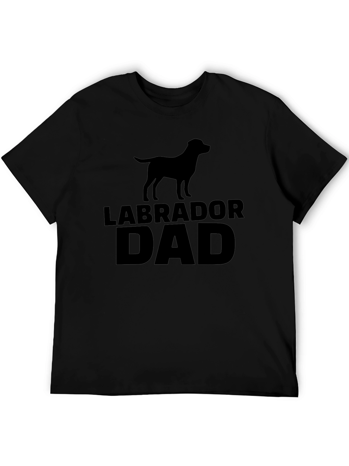 Labrador Dad Black T-Shirt