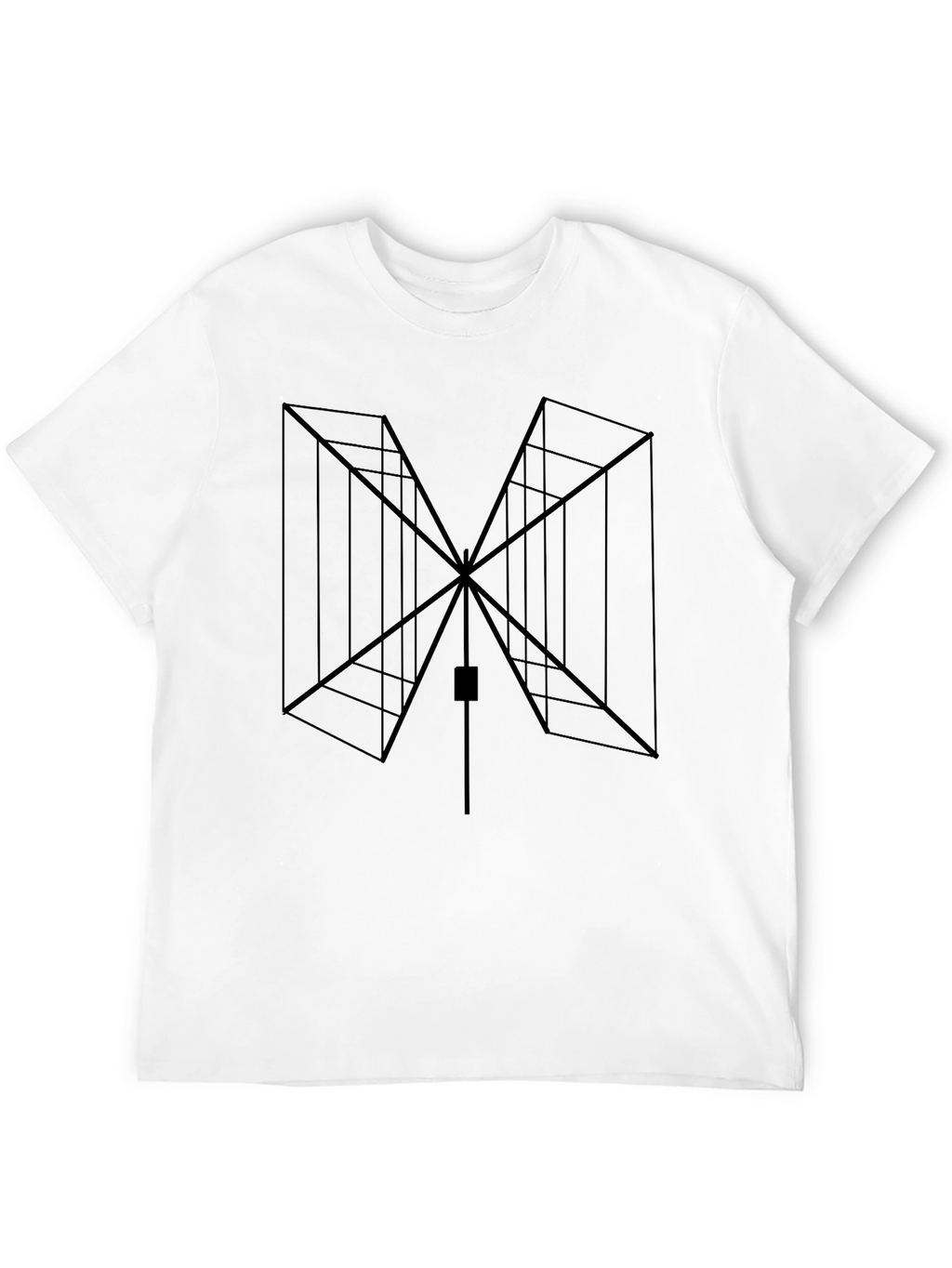 Geometric Black Graphic Tee - Modern Style