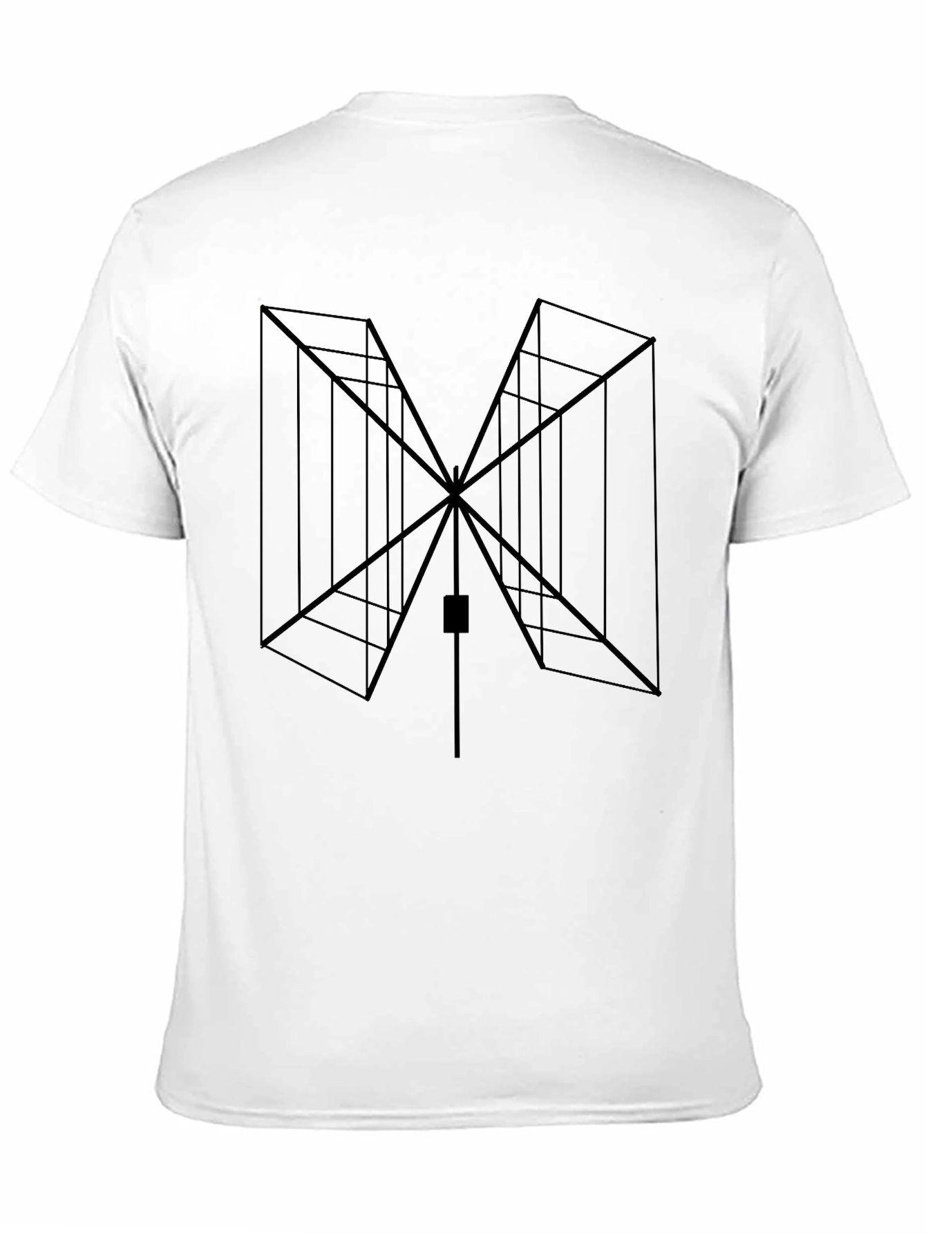 Geometric Black Graphic Tee - Modern Style