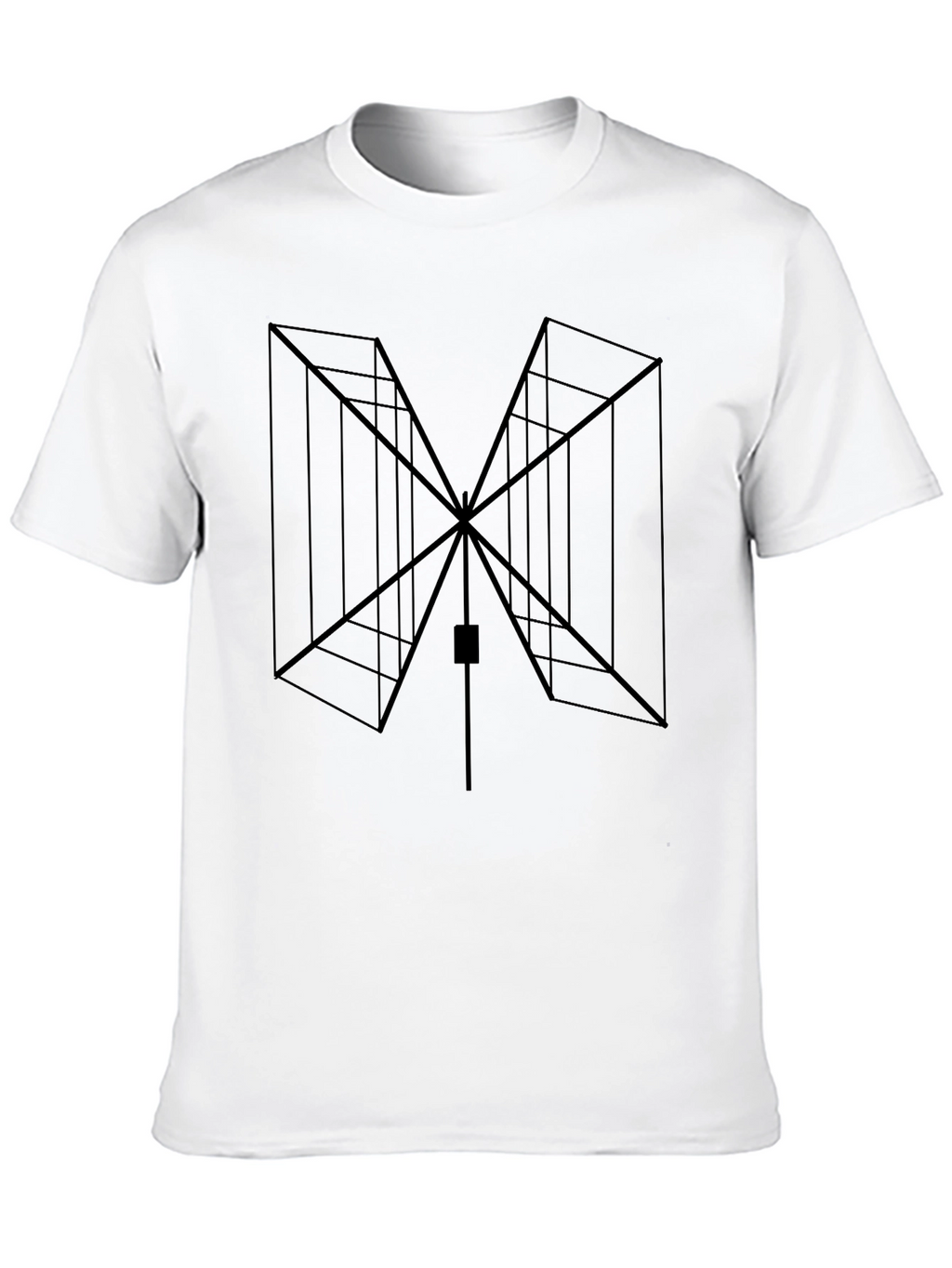 Geometric Black Graphic Tee - Modern Style