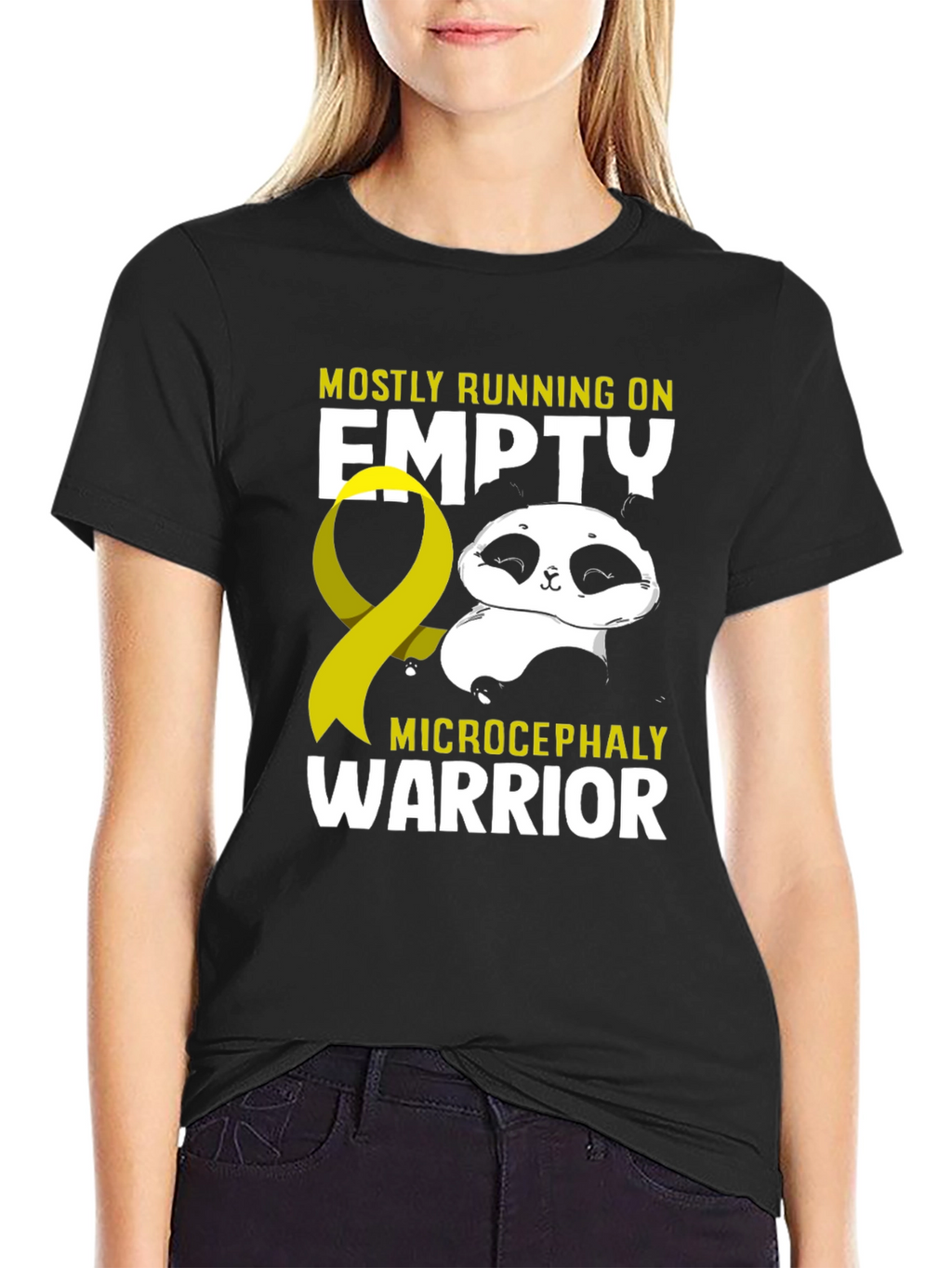 Microcephaly Warrior Panda T-Shirt