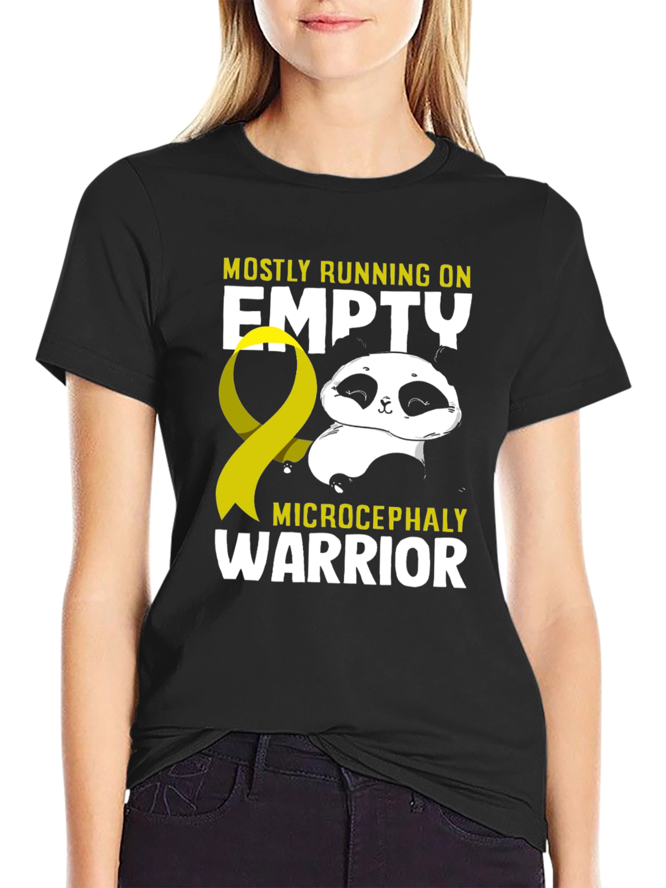 Microcephaly Warrior Panda T-Shirt