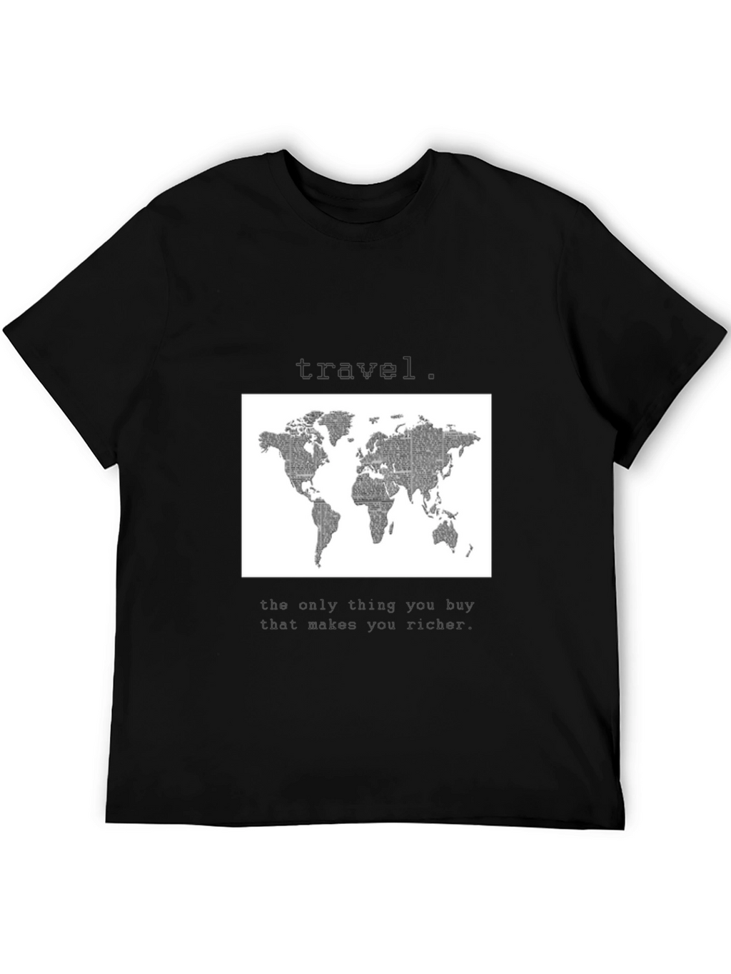 World Map Travel T-Shirt - Wanderlust Style