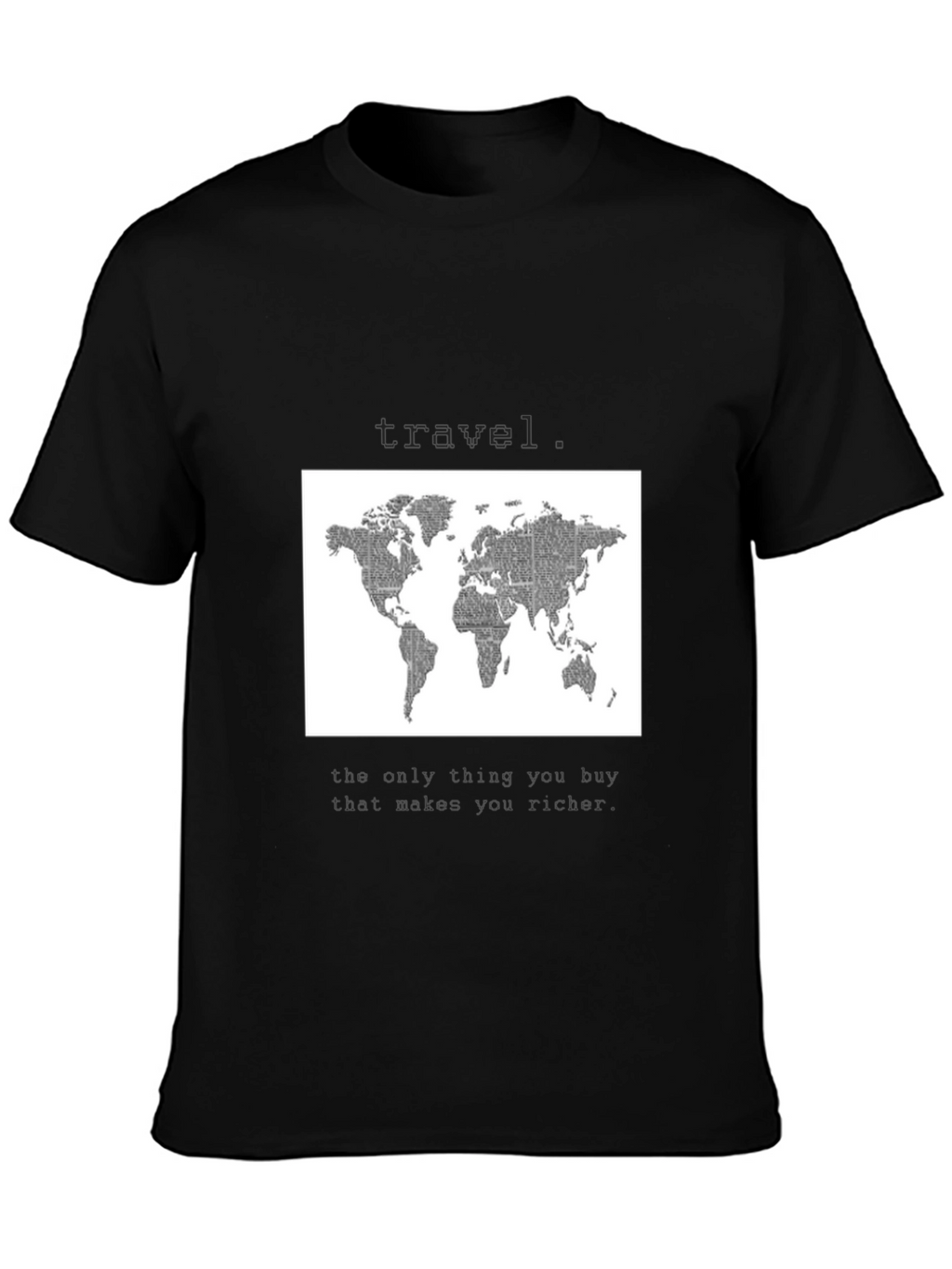 World Map Travel T-Shirt - Wanderlust Style