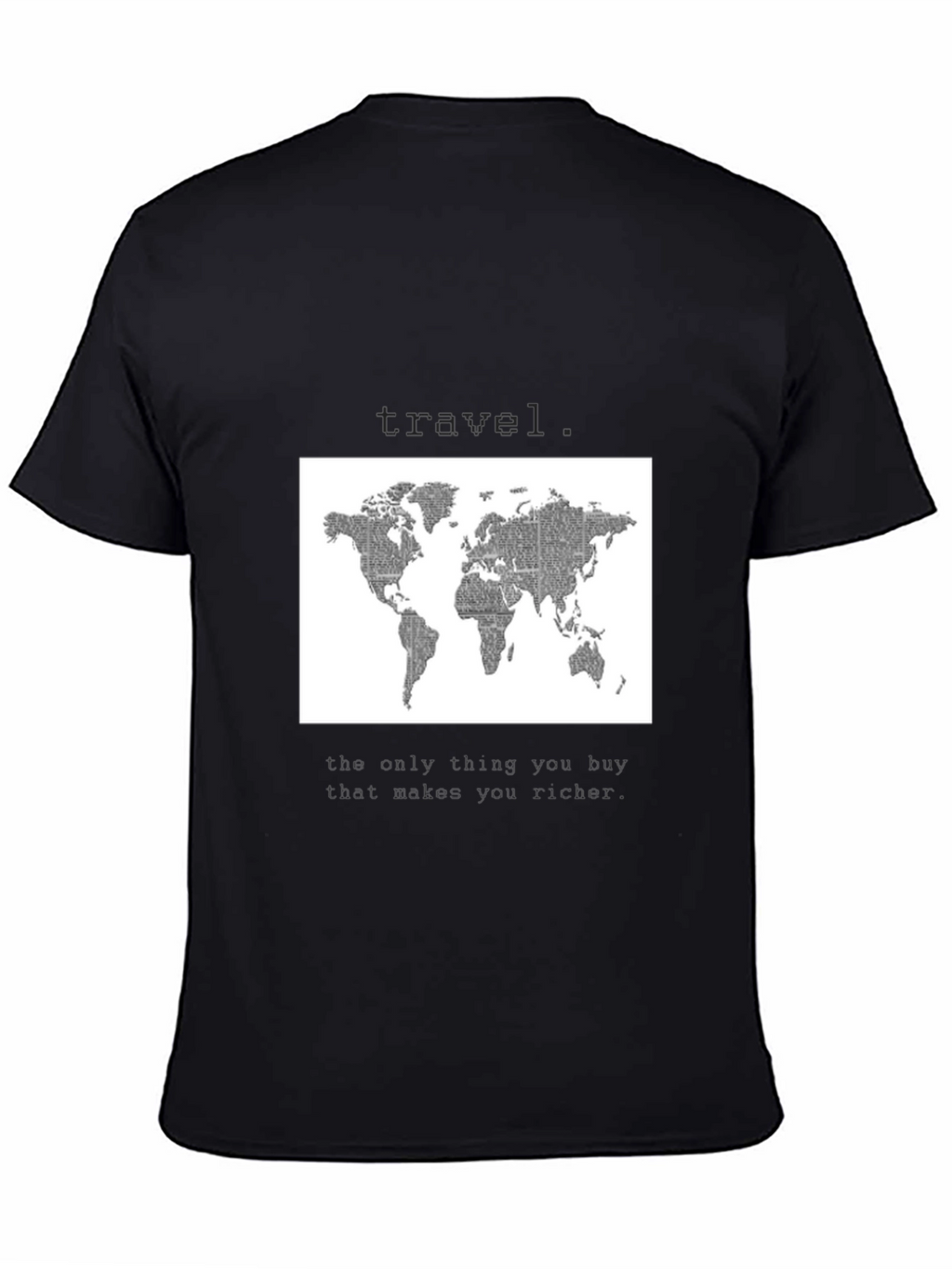 World Map Travel T-Shirt - Wanderlust Style