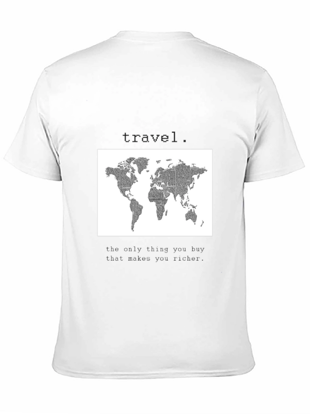 World Map Travel T-Shirt - Wanderlust Style