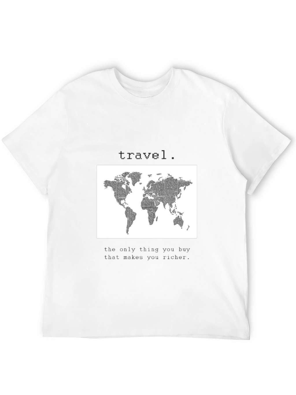 World Map Travel T-Shirt - Wanderlust Style