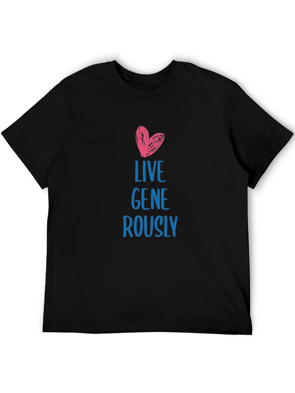 Live Generously Black T-Shirt