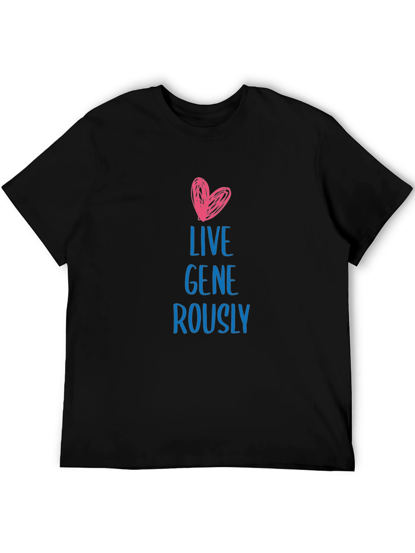 Live Generously Black T-Shirt