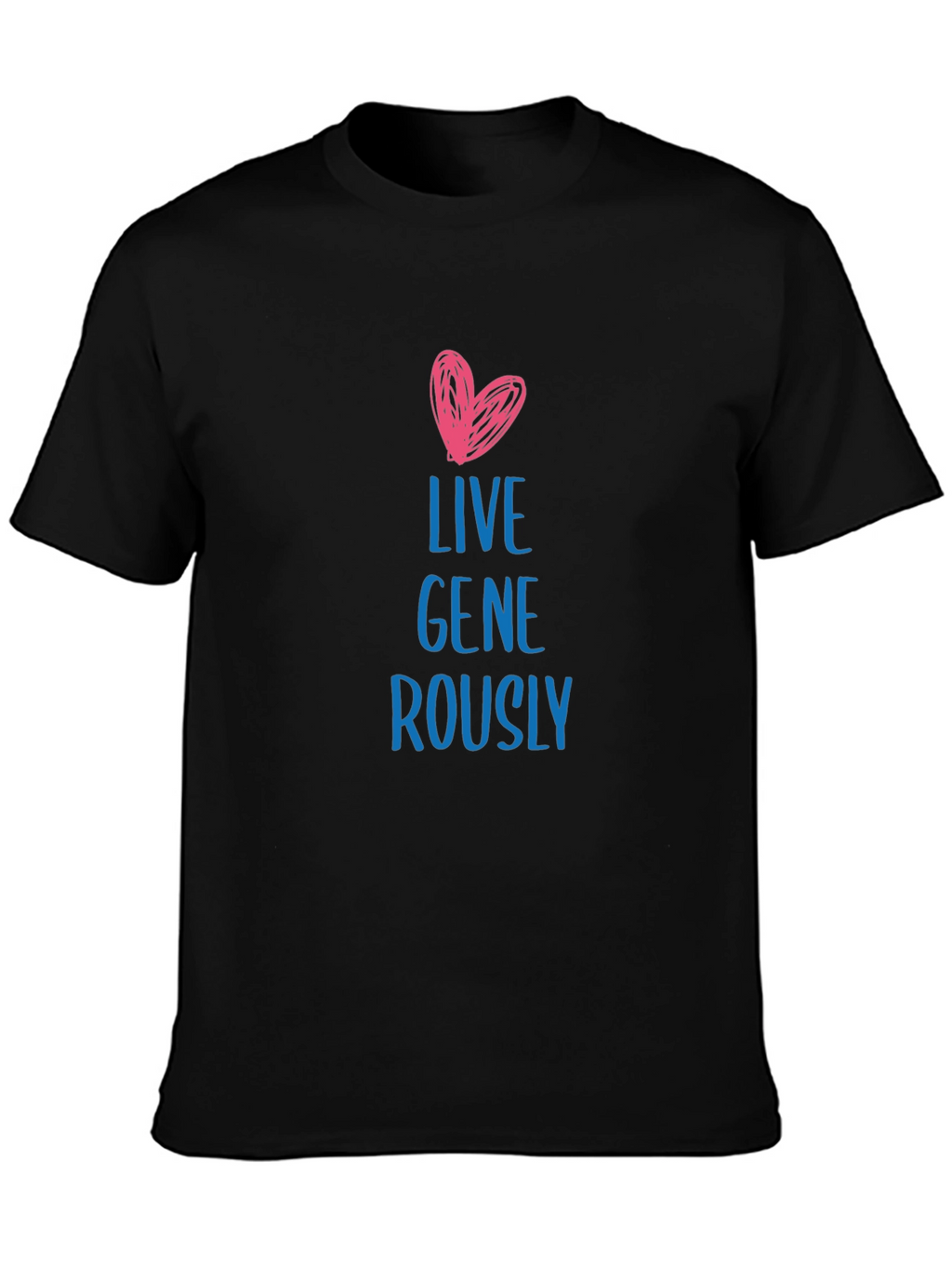 Live Generously Black T-Shirt