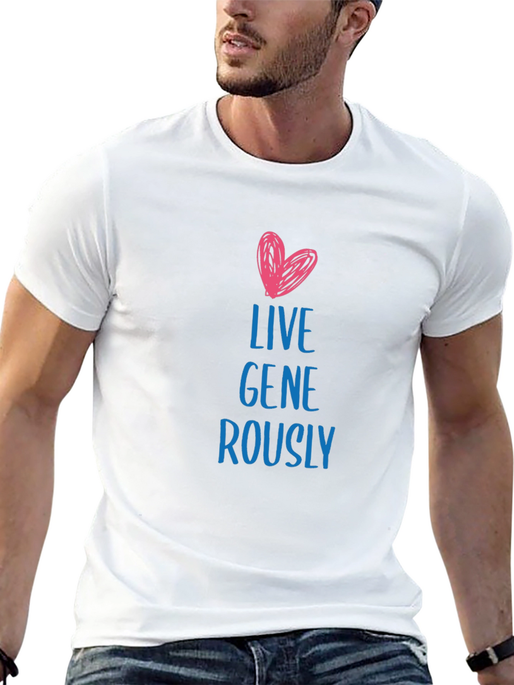 Live Generously Black T-Shirt
