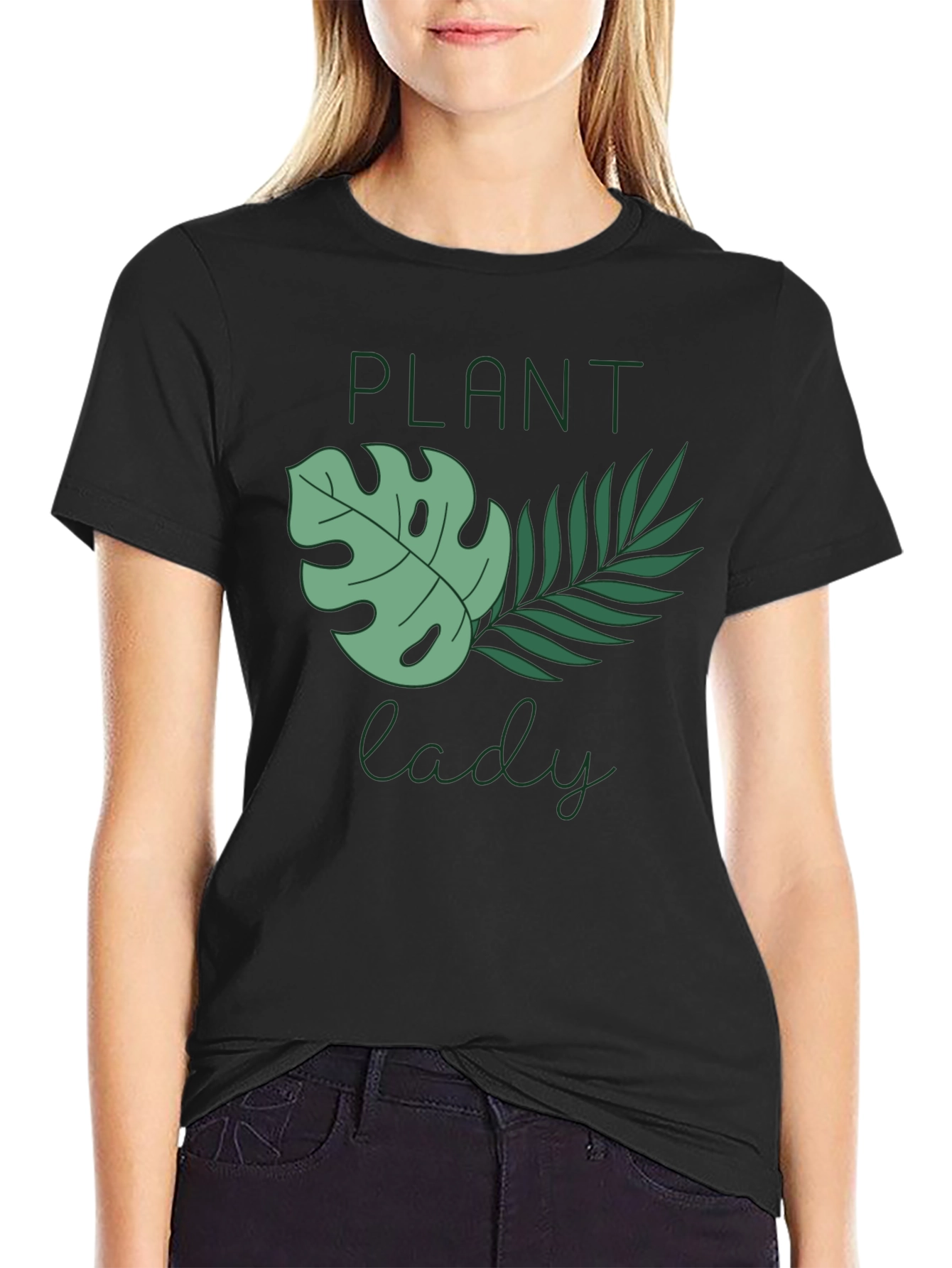 Plant Lady Graphic Tee - Black