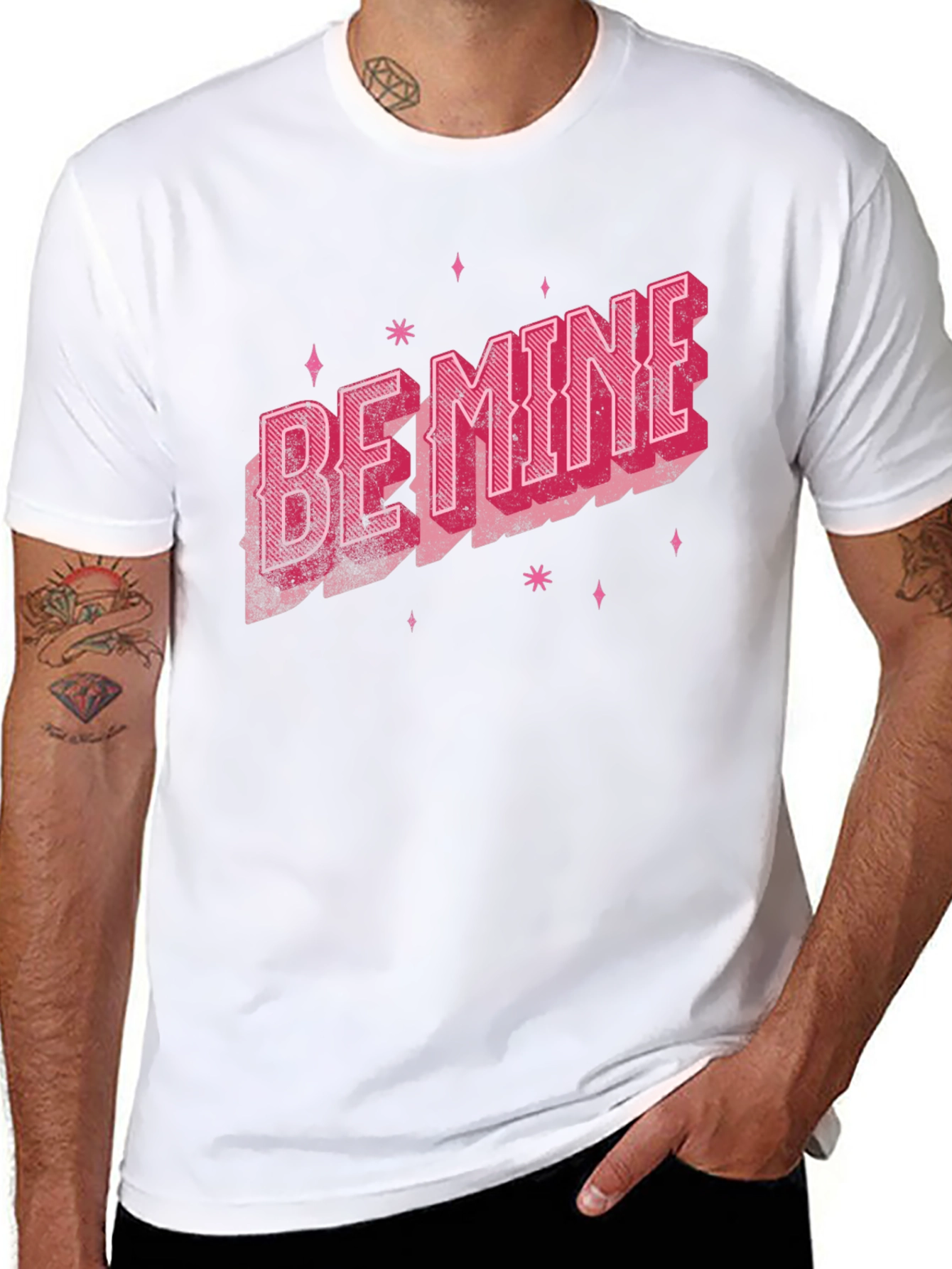Be Mine Retro Graphic Tee - Valentines Day Shirt