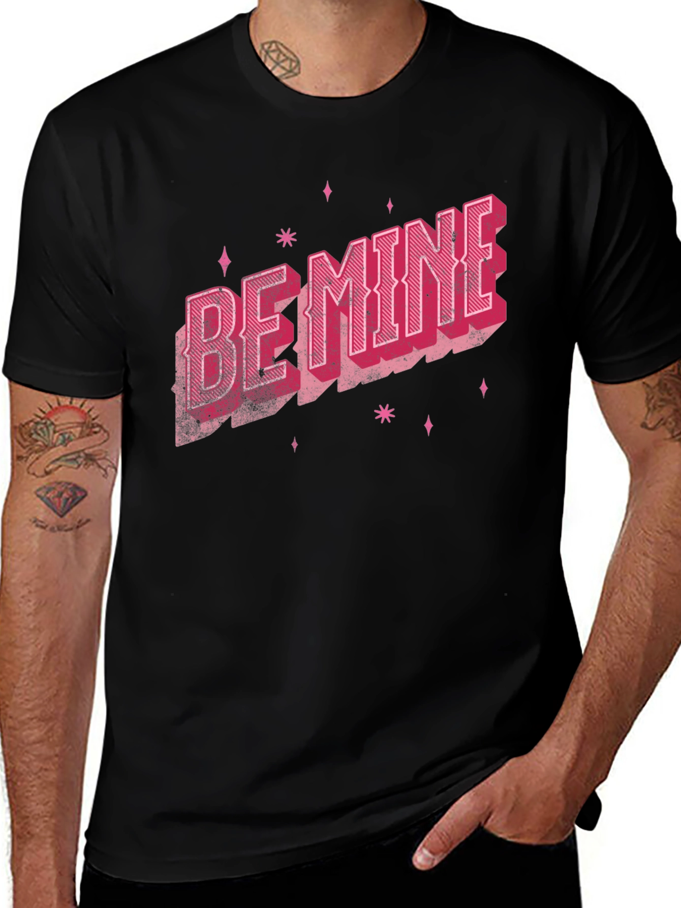Be Mine Retro Graphic Tee - Valentines Day Shirt