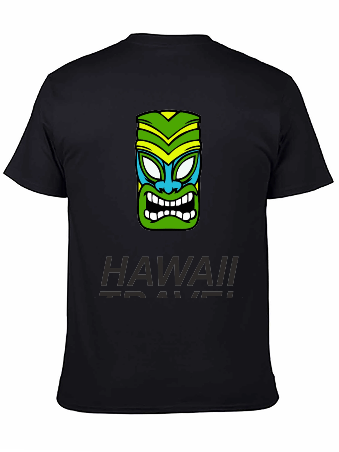Hawaii Travel Tiki Mask T-Shirt - Island Style Tee