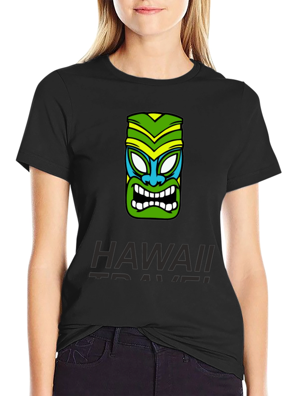 Hawaii Travel Tiki Mask T-Shirt - Island Style Tee