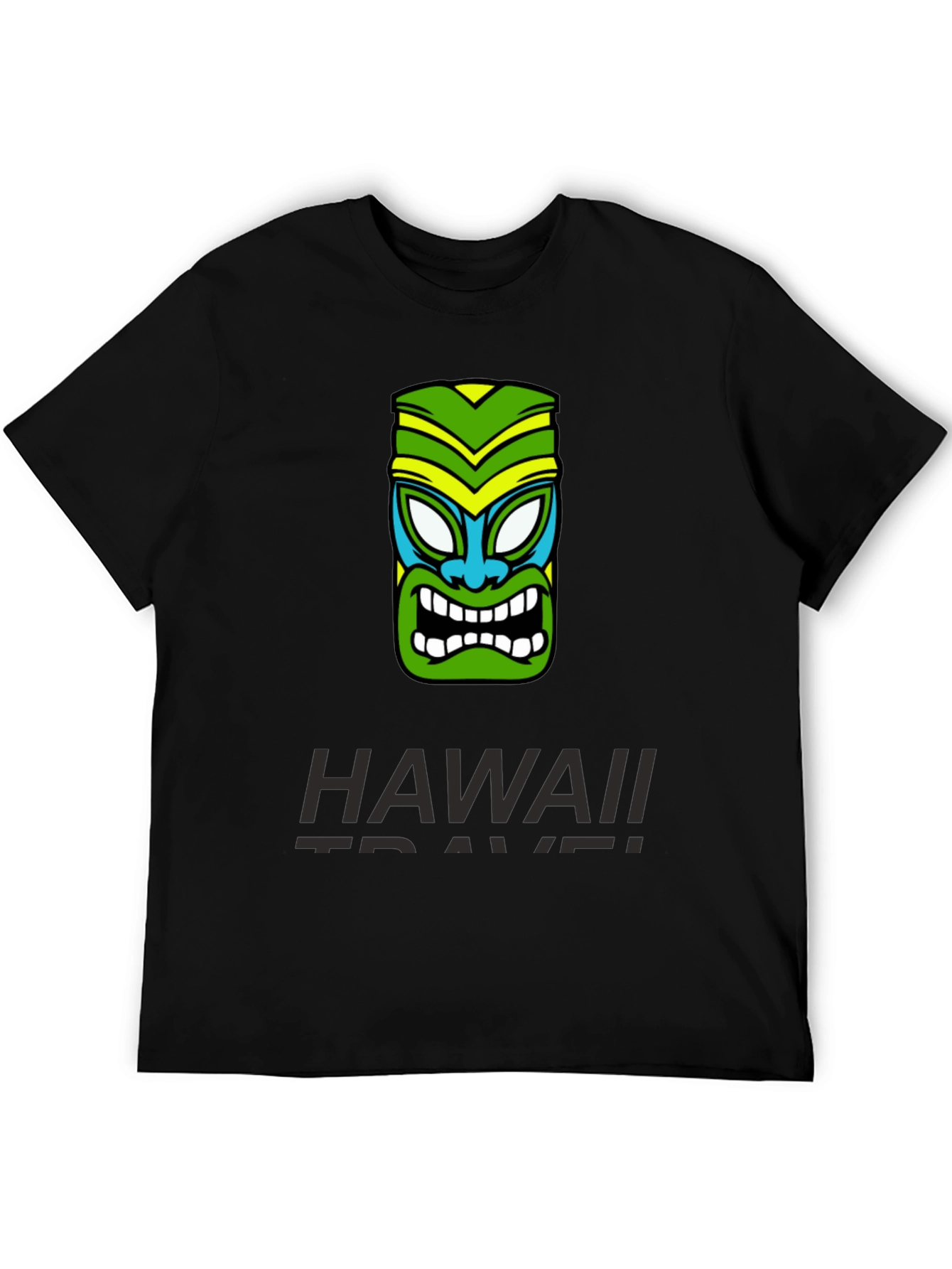 Hawaii Travel Tiki Mask T-Shirt - Island Style Tee